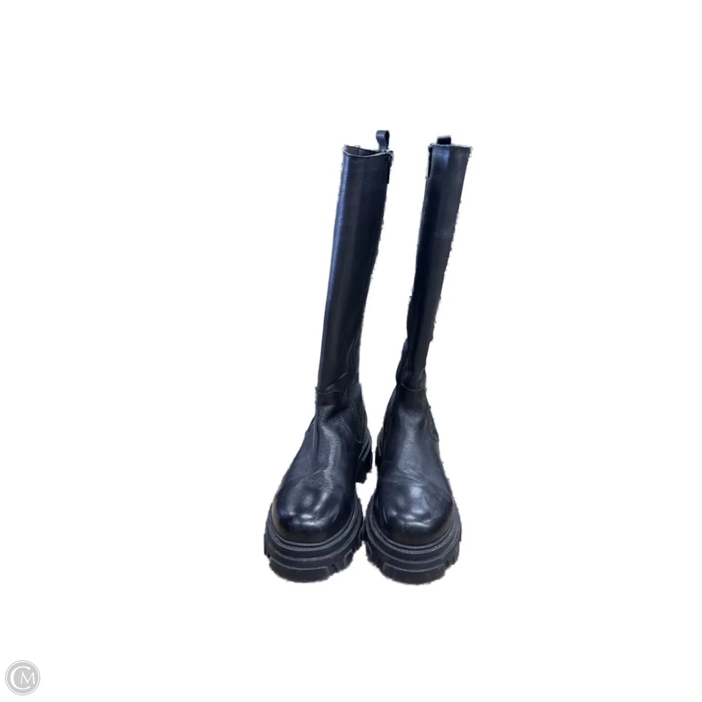 Boots Knee Flats By Steve Madden In Black, Size: 8