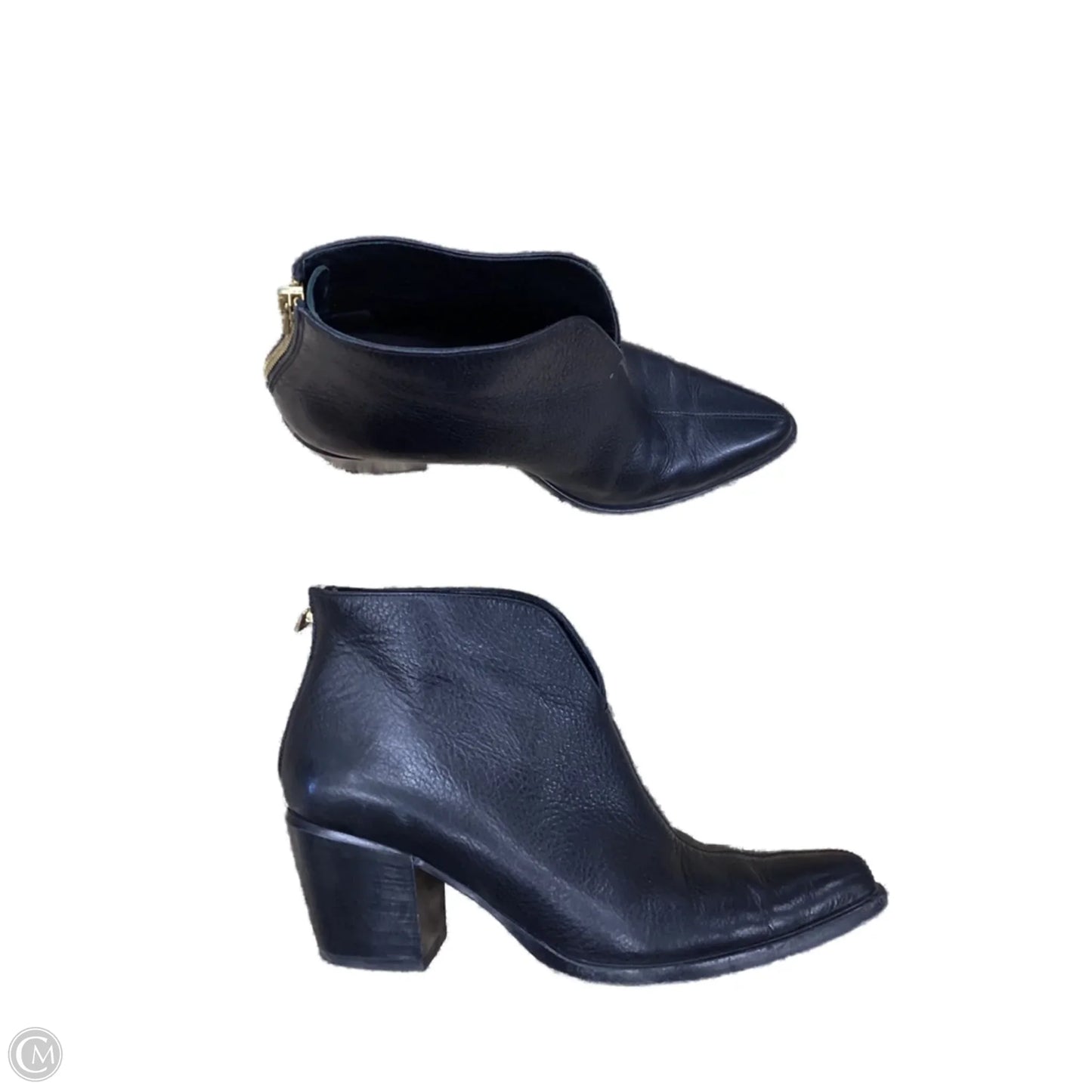 Boots Ankle Heels By Vince In Black, Size: 7