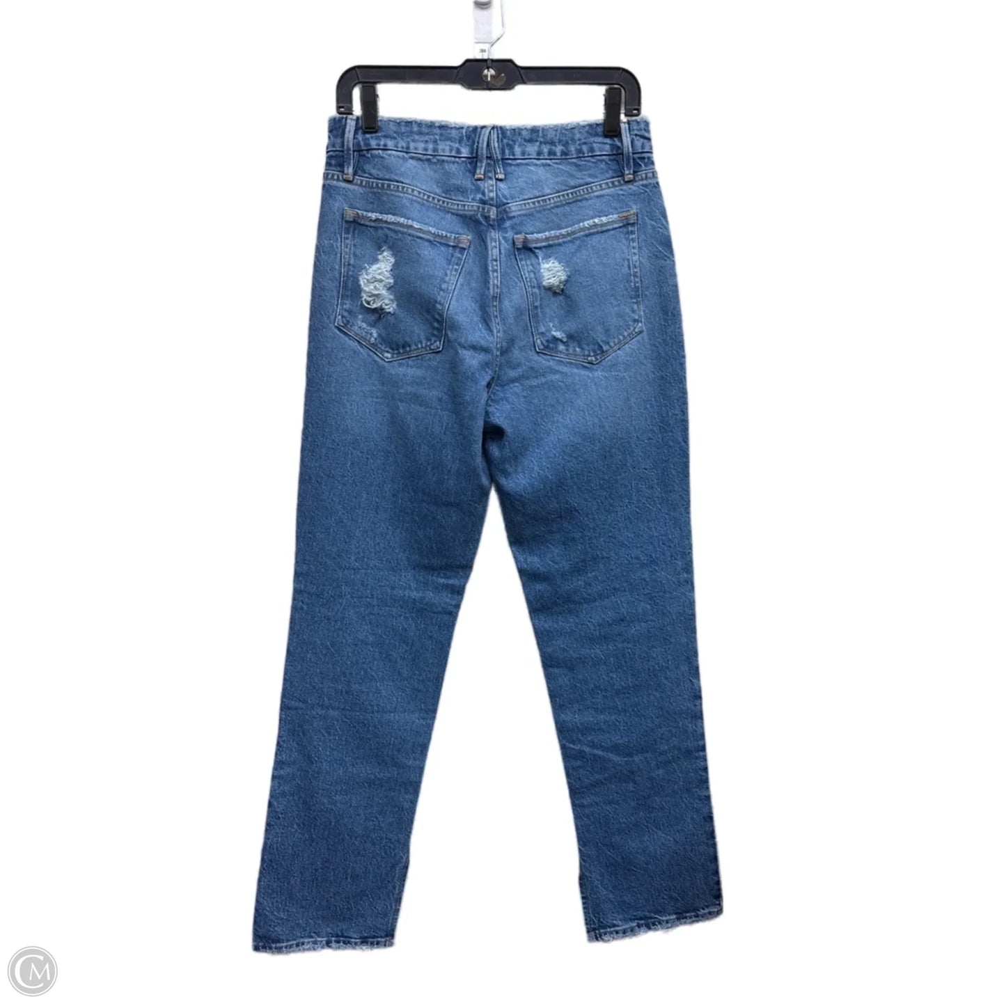 Jeans Straight By Good American In Blue Denim, Size: 6
