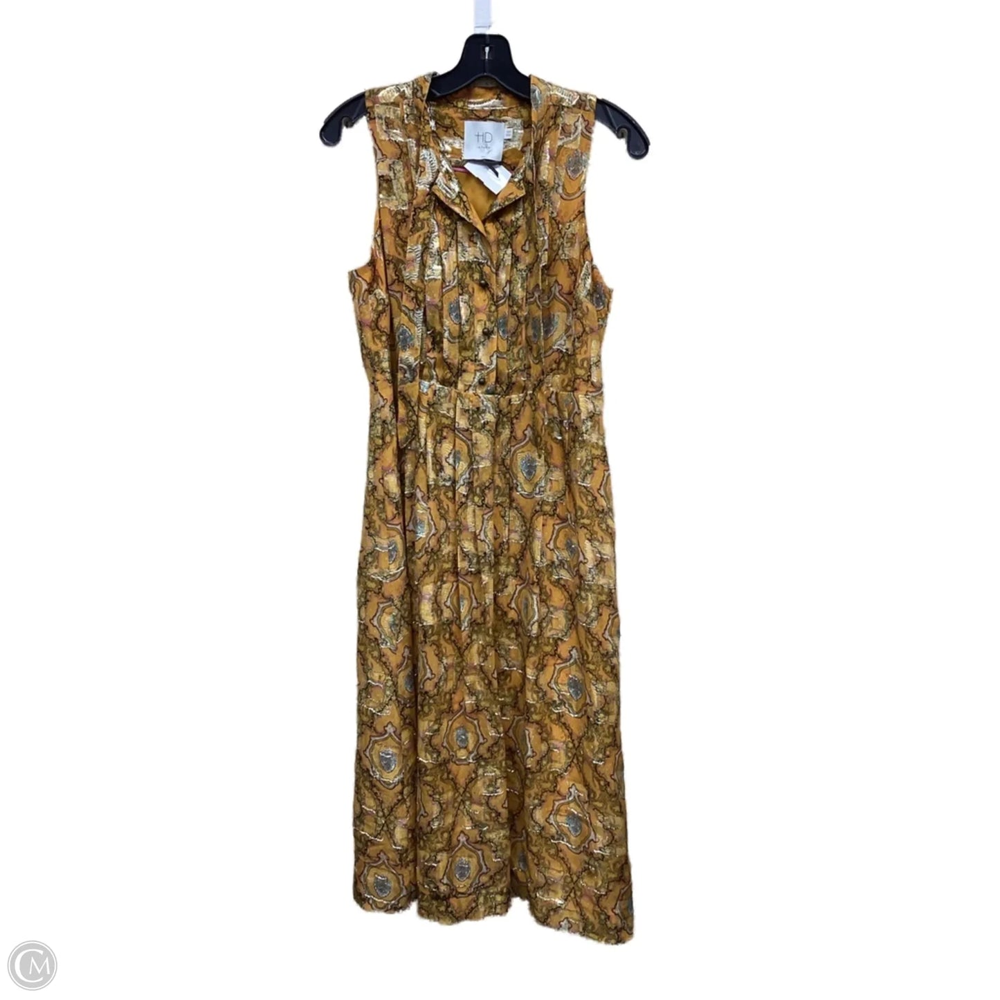Dress Casual Midi By Hd In Paris In Yellow, Size: S