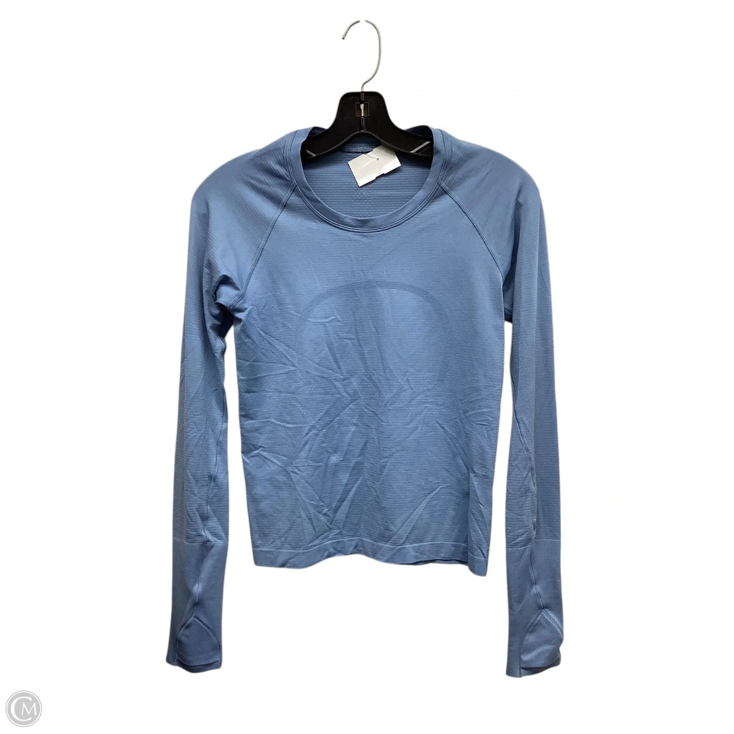 Athletic Top Long Sleeve Crewneck By Lululemon In Blue, Size: 6