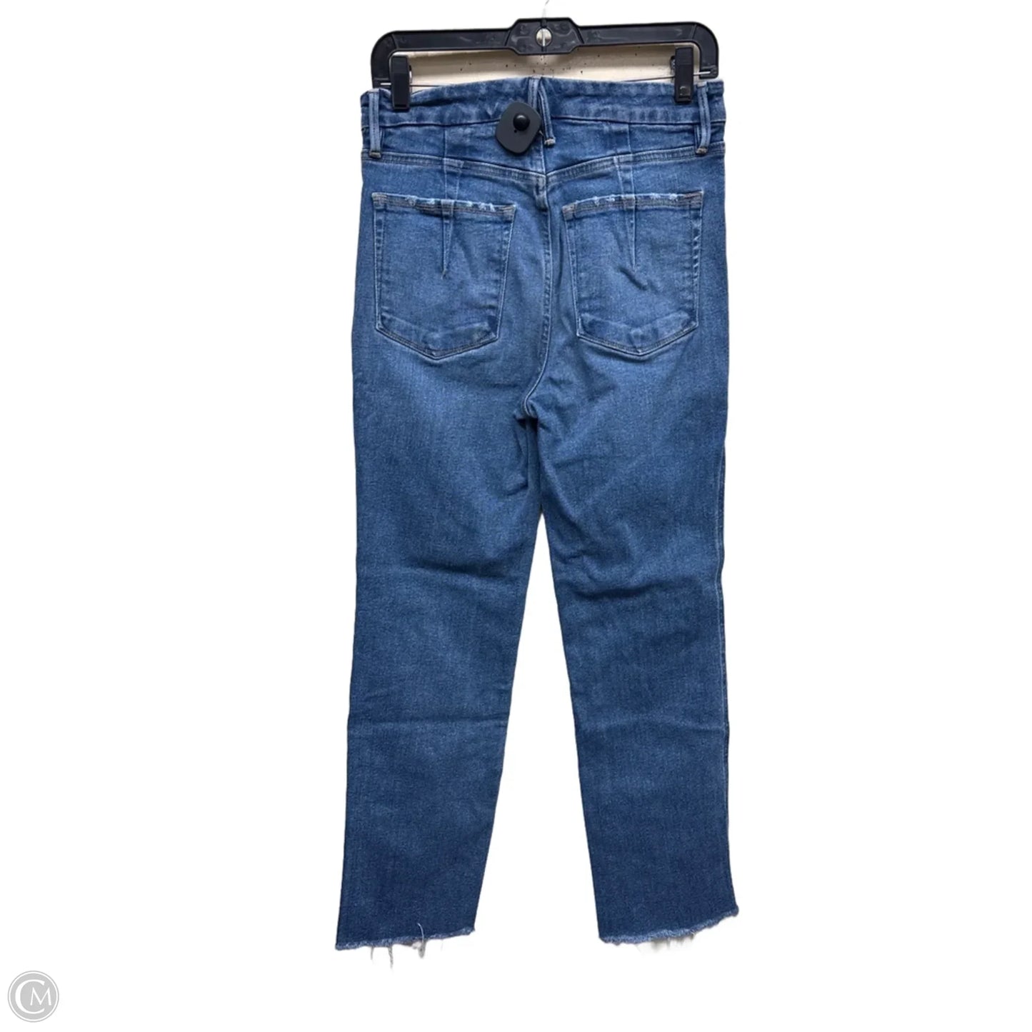 Jeans Straight By Good American In Blue Denim, Size: 4