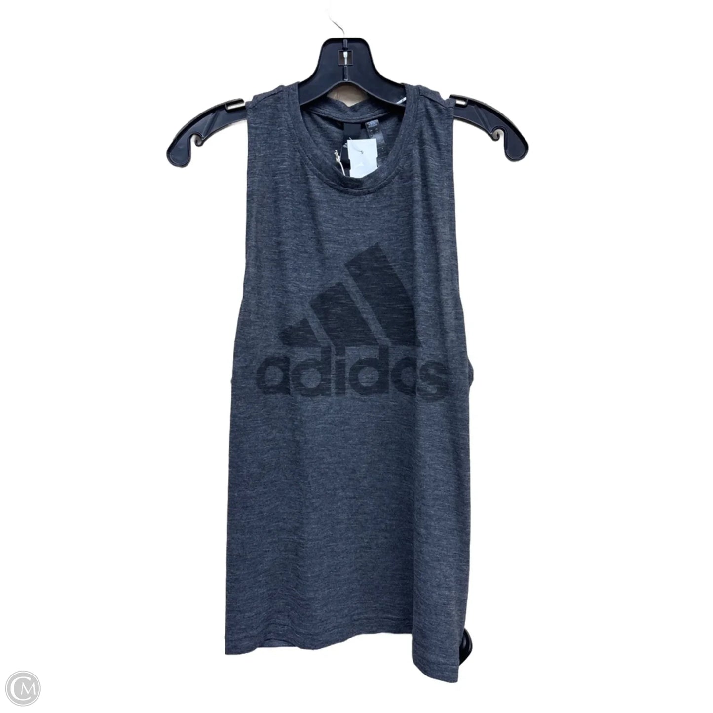 Athletic Tank Top By Adidas In Grey, Size: S
