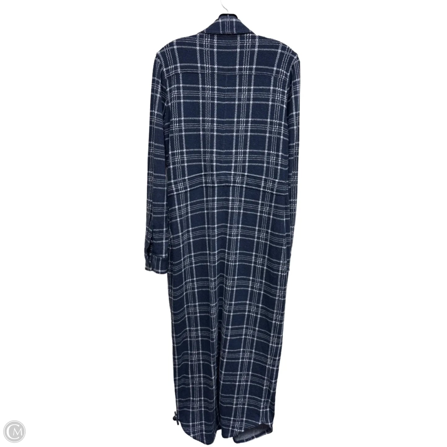 Dress Casual Maxi By Faherty In Plaid Pattern, Size: M