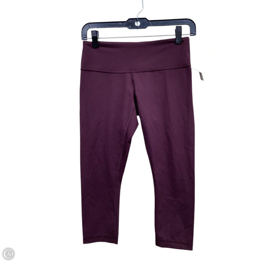 Athletic Capris By Lululemon In Grey, Size: 4