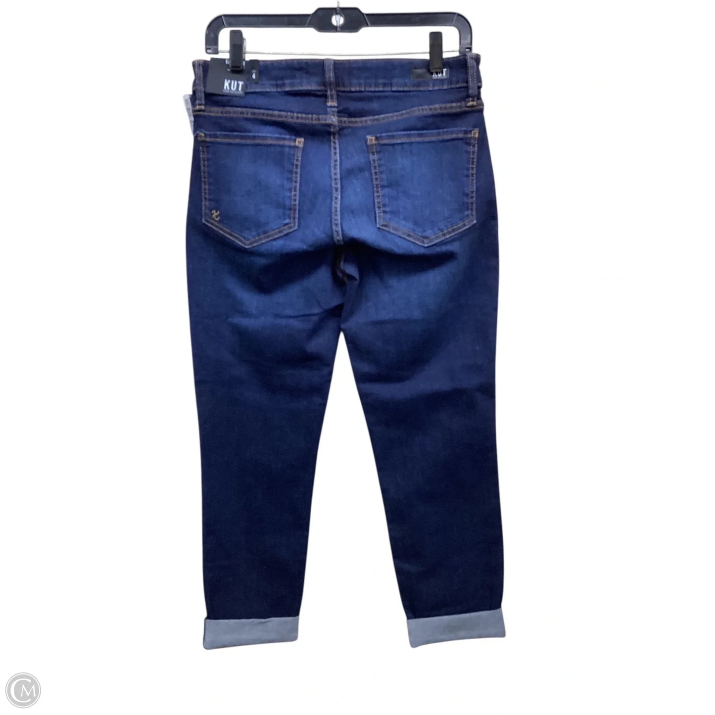 Jeans Straight By Kut In Blue Denim, Size: 4