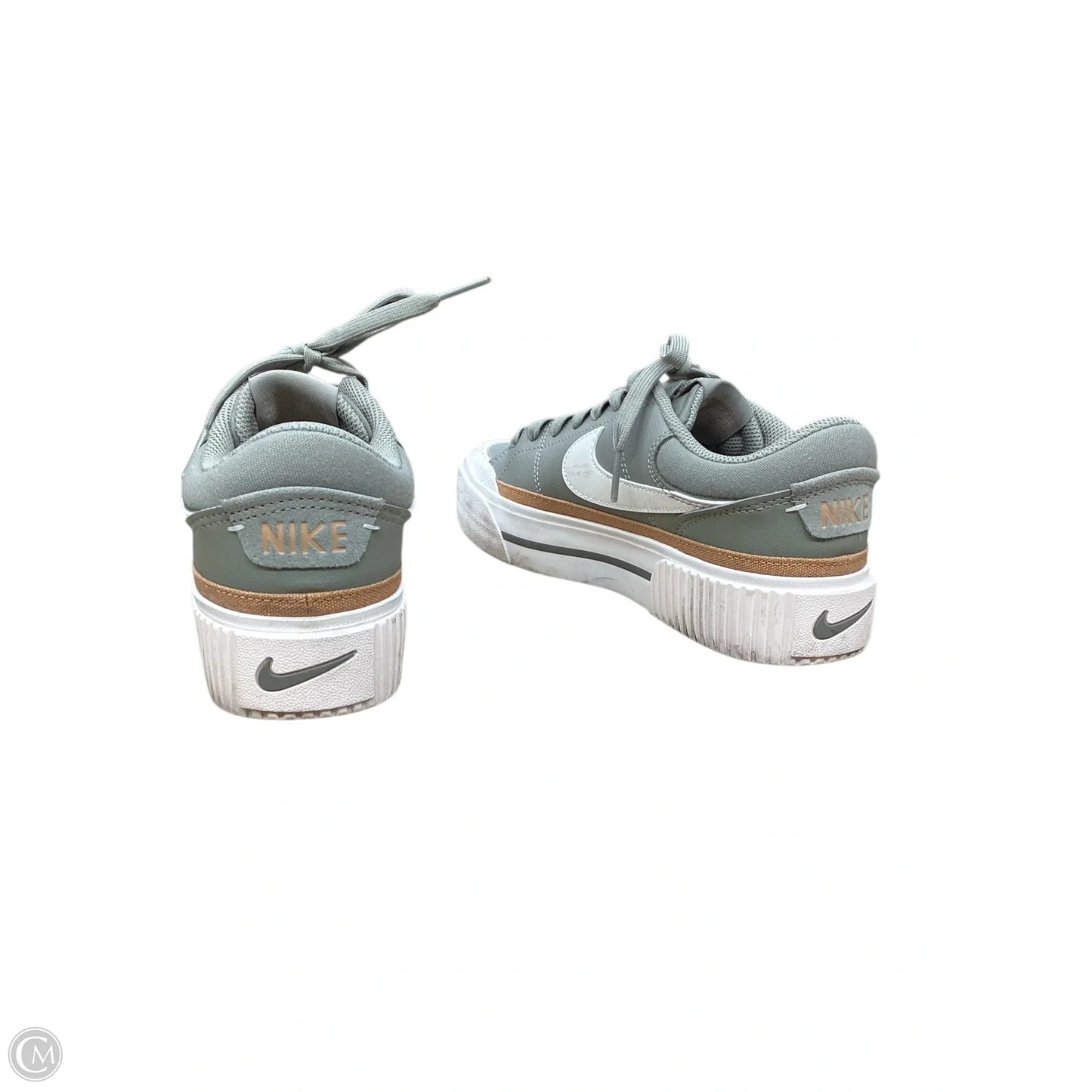 Shoes Sneakers By Nike In Green, Size: 7