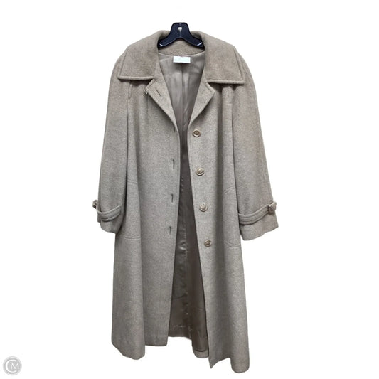 Coat Peacoat By Clothes Mentor In Tan, Size: L