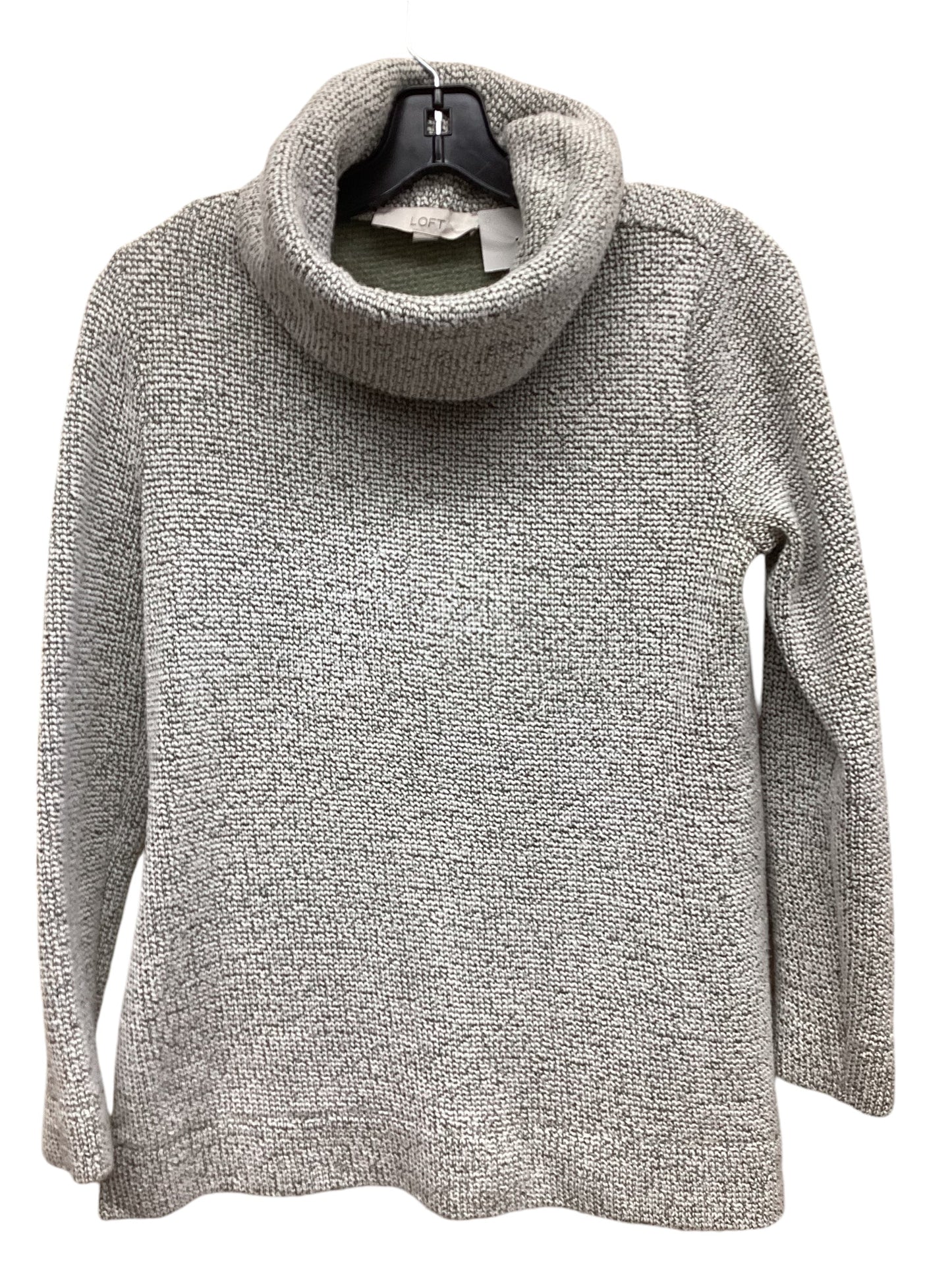 Sweater By Loft In Green & White, Size: S