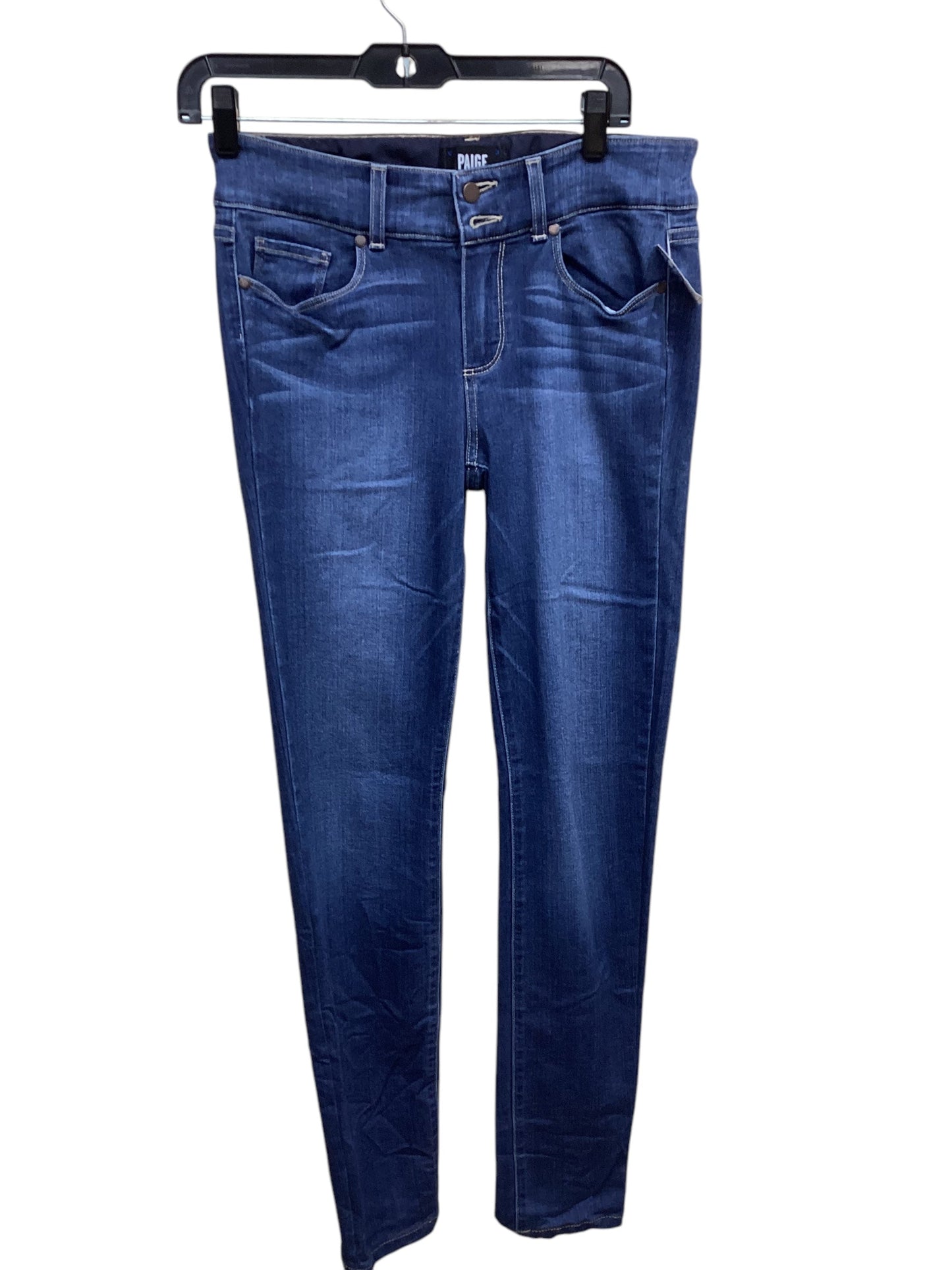Jeans Skinny By Paige In Blue Denim, Size: 8