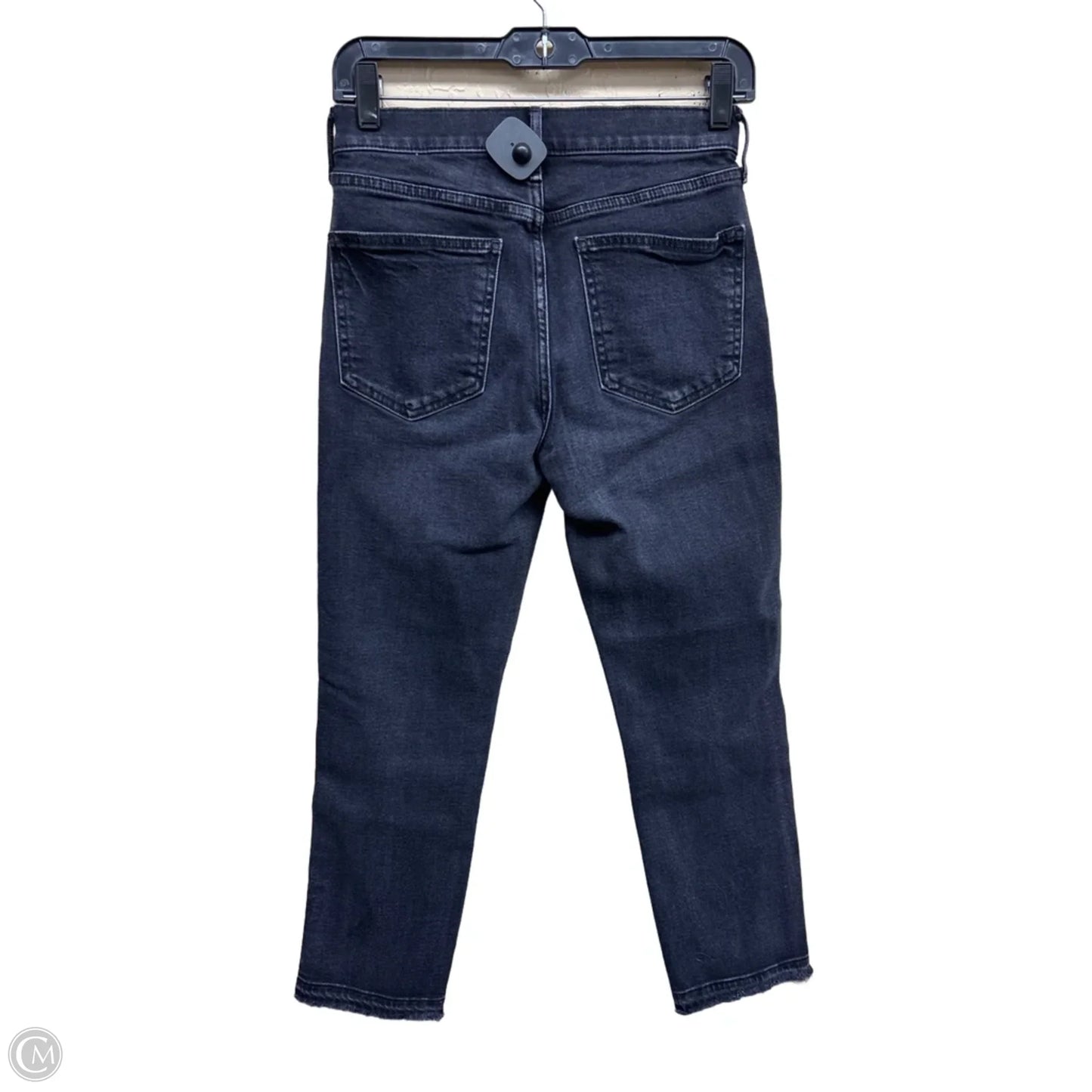 Jeans Straight By Gap In Black Denim, Size: 2p