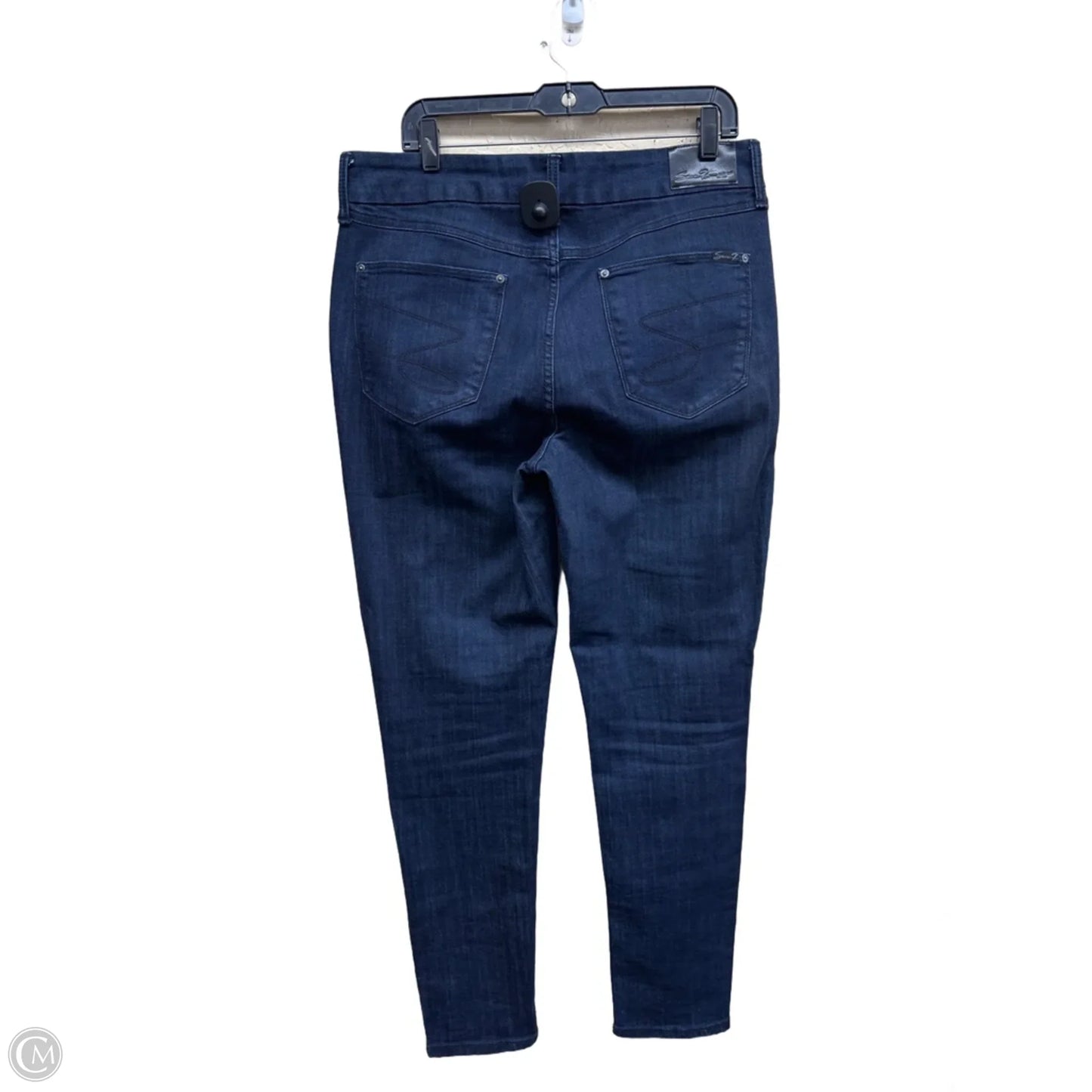 Jeans Skinny By Seven 7 In Blue Denim, Size: 14