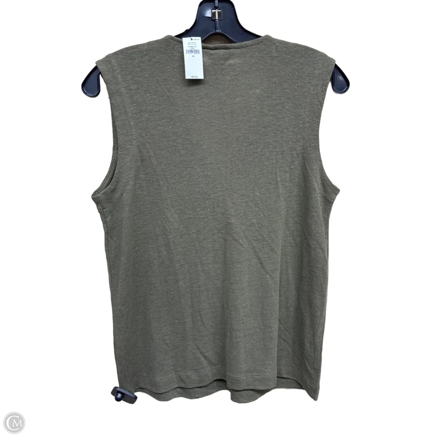 Top Sleeveless By Banana Republic In Green, Size: Xs