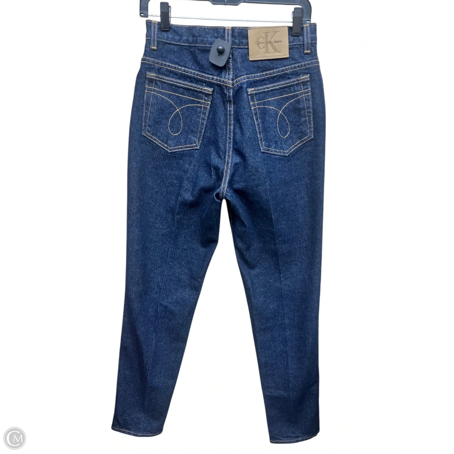 Jeans Straight By Calvin Klein In Blue Denim, Size: 8