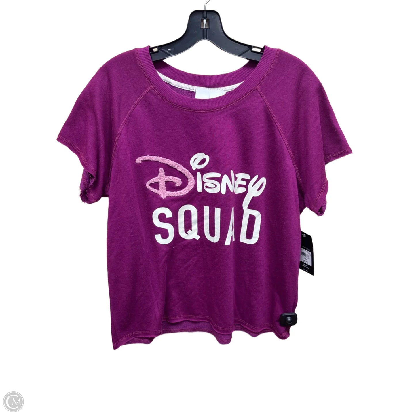 Top Short Sleeve By Disney Store In Purple, Size: L