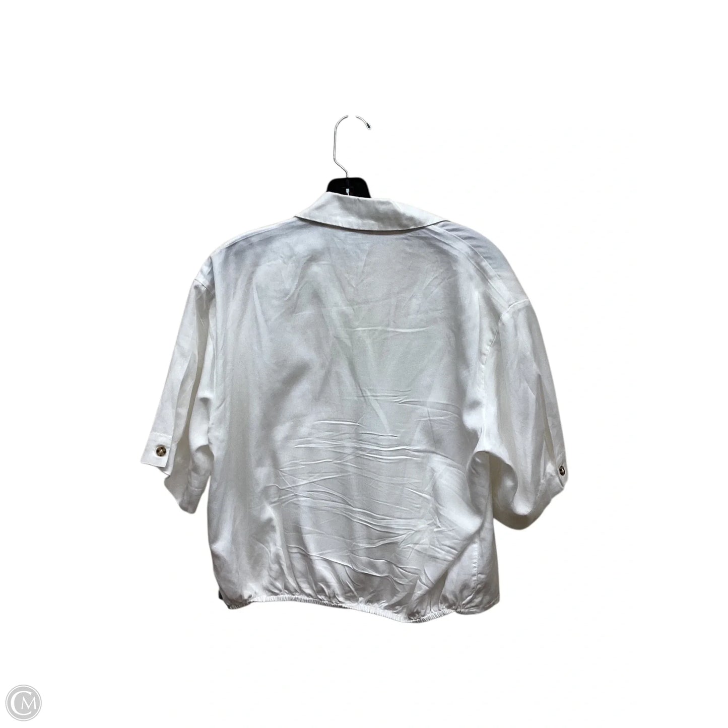 Top Short Sleeve By Top Shop In White, Size: S