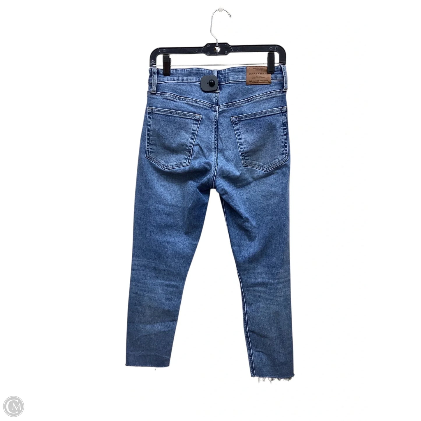 Jeans Straight By Lucky Brand In Blue Denim, Size: 4