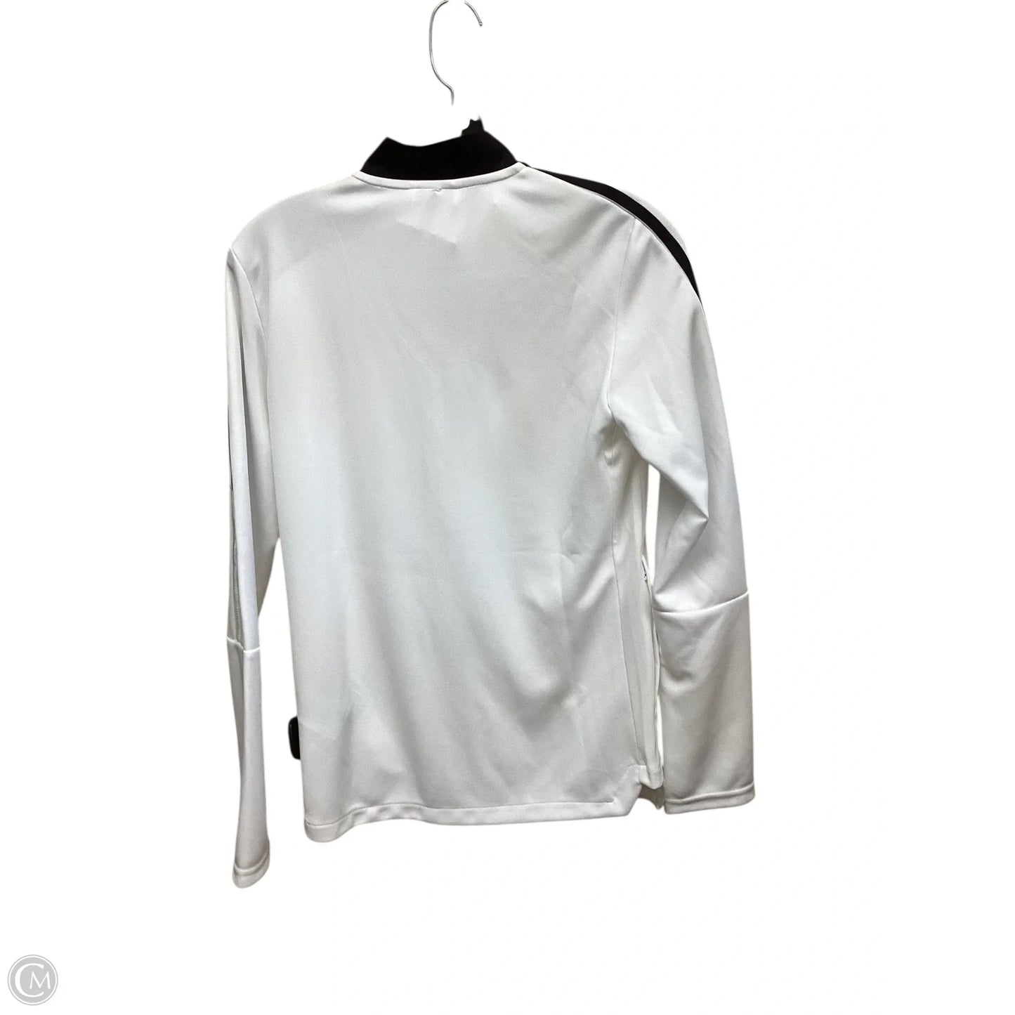 Athletic Jacket By Adidas In White, Size: S
