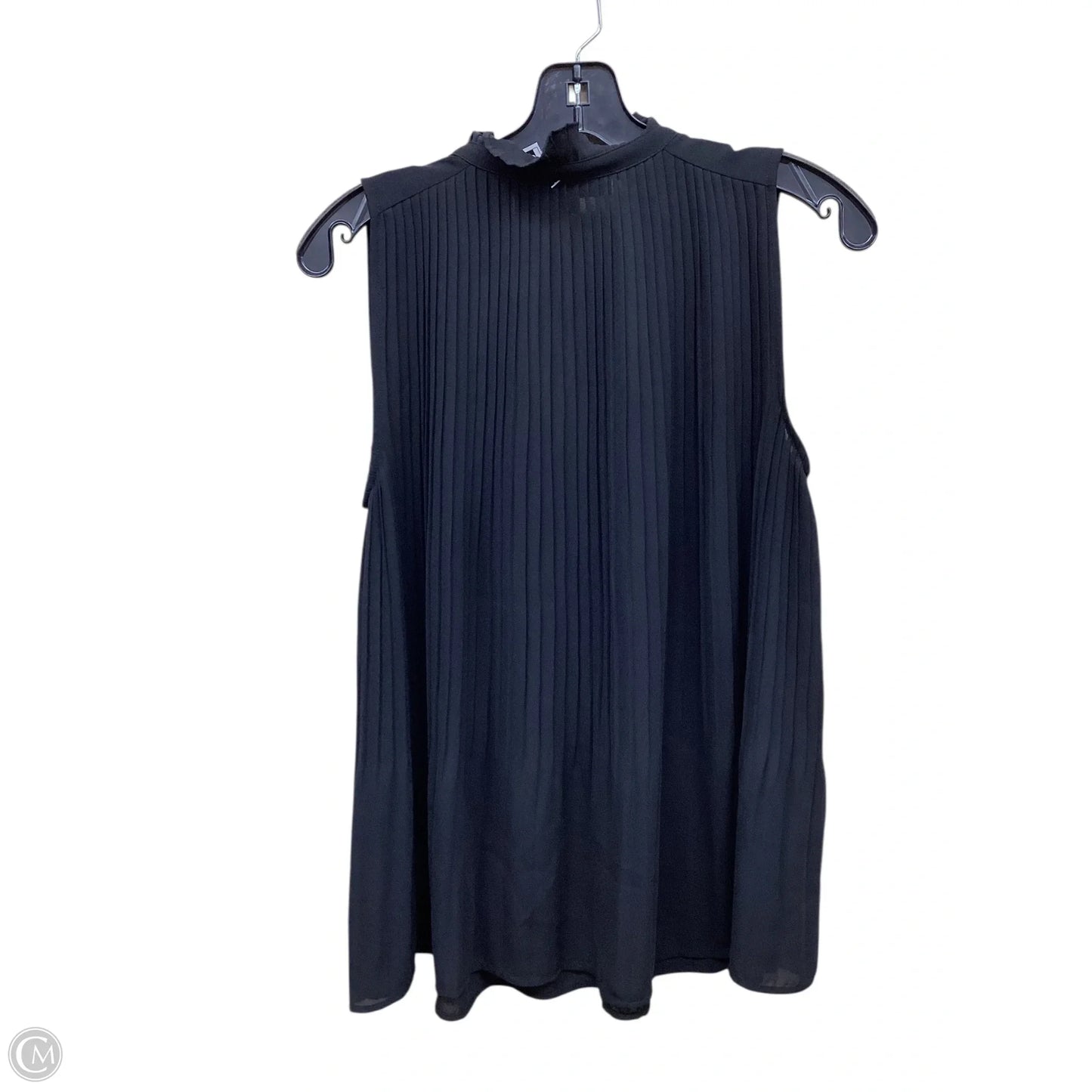 Top Sleeveless By Loft In Black, Size: S