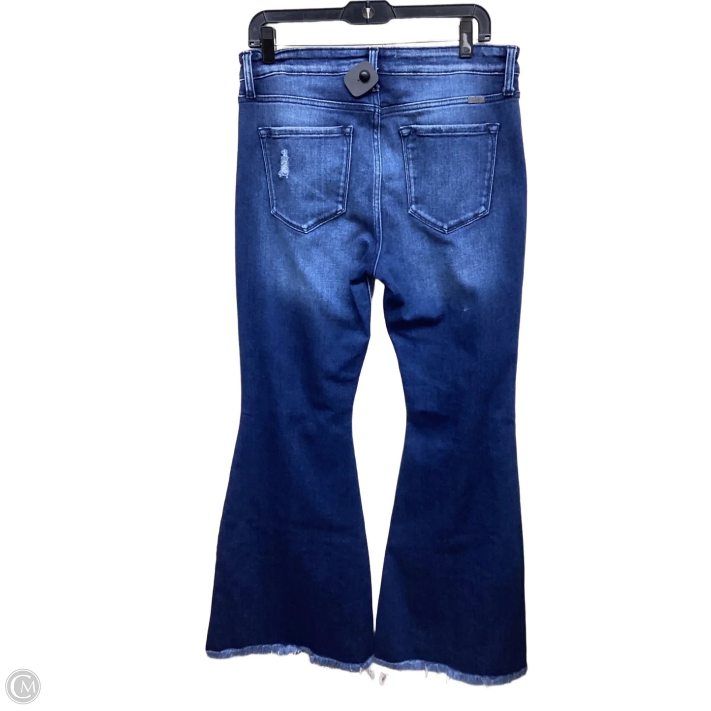 Jeans Flared By Kancan In Blue Denim, Size: 10