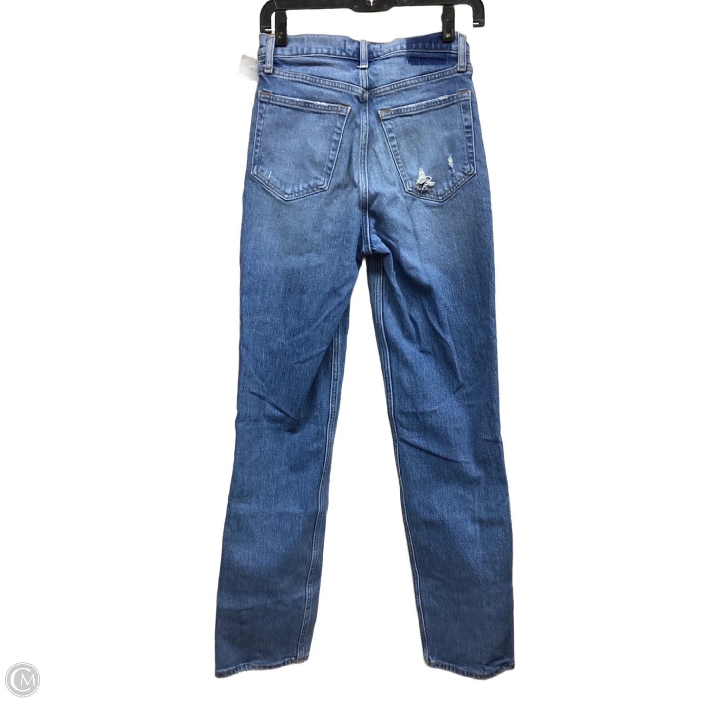 Jeans Straight By Abercrombie And Fitch In Blue Denim, Size: 4l