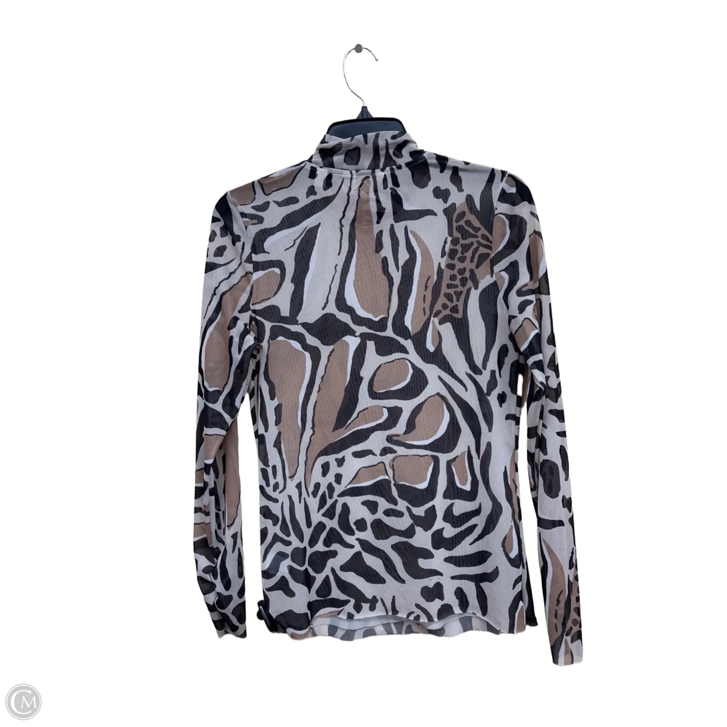 Top Long Sleeve By Ted Baker In Animal Print, Size: 4
