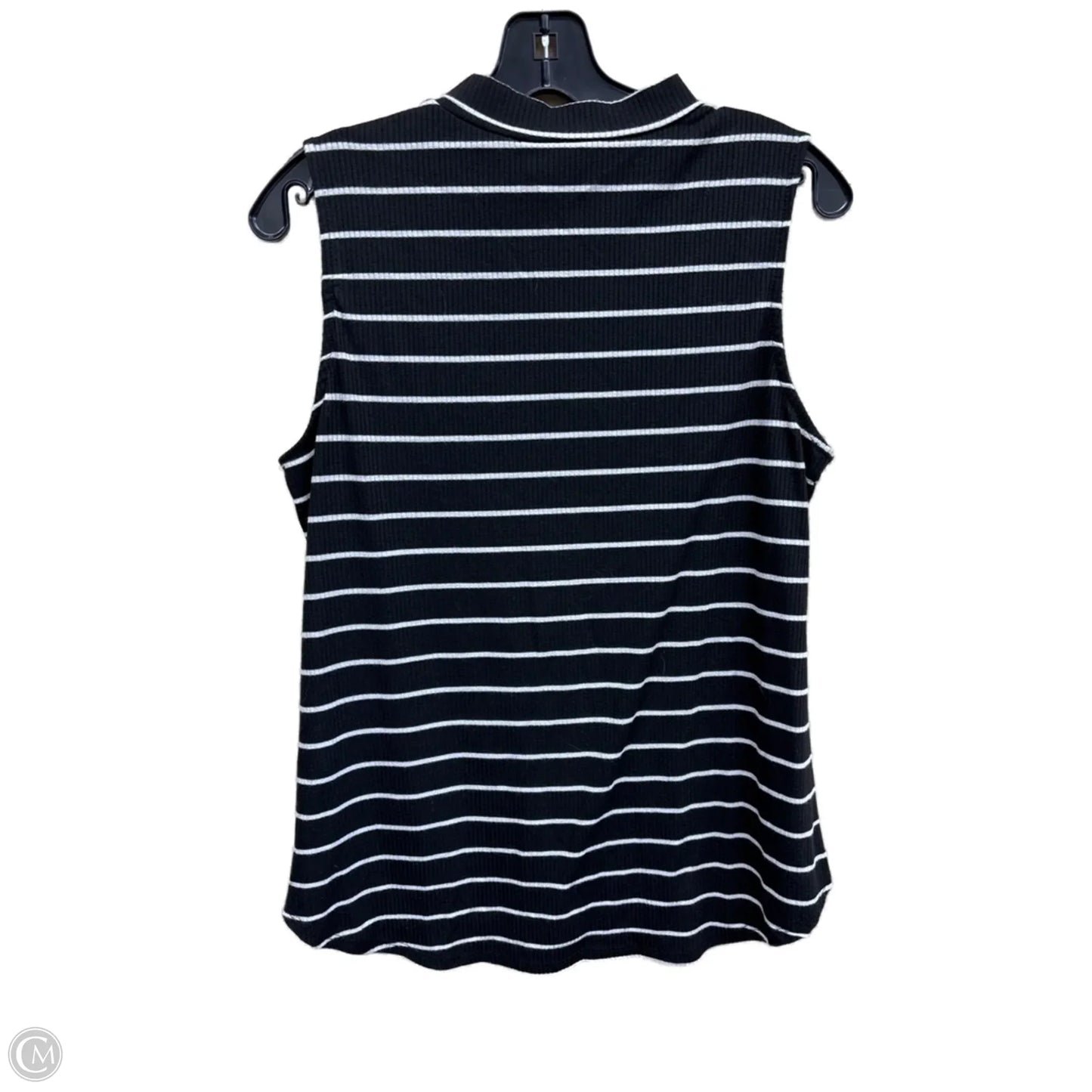 Top Sleeveless By Apt 9 In Striped Pattern, Size: Lp