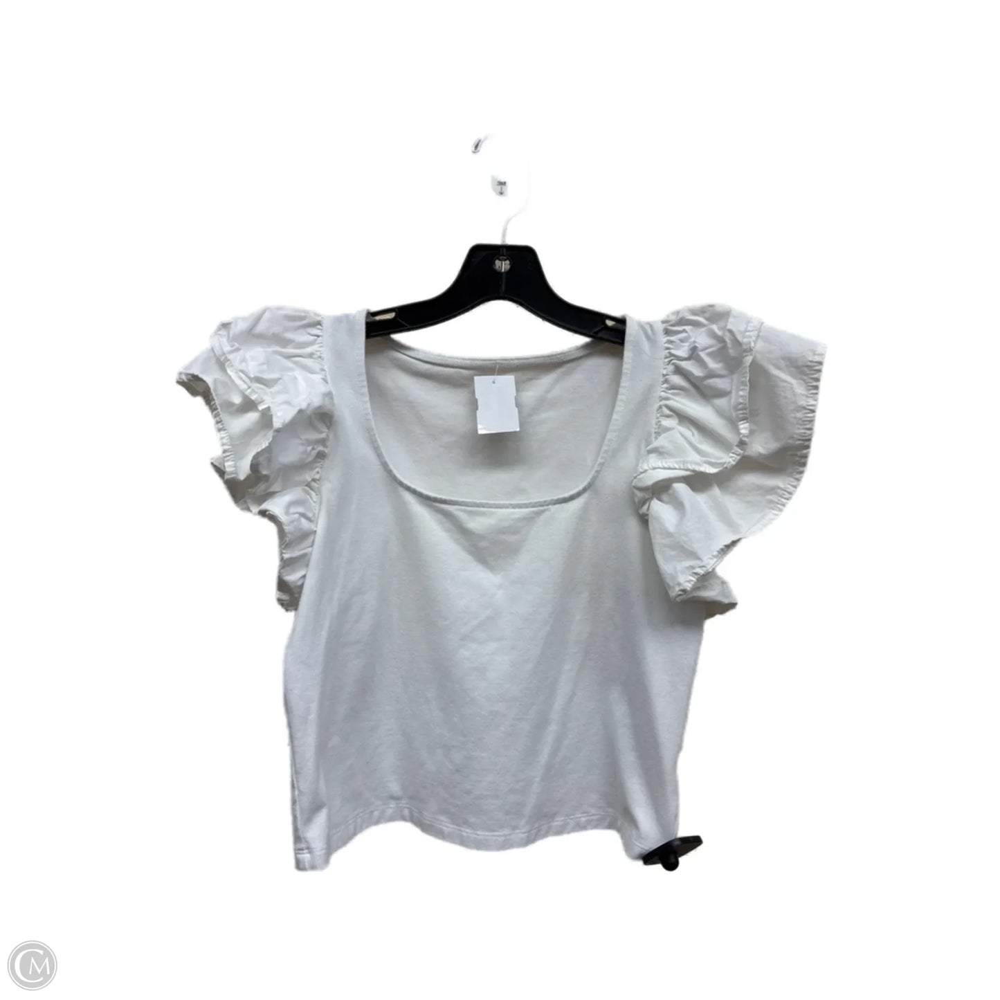 Top Short Sleeve By A New Day In White, Size: S