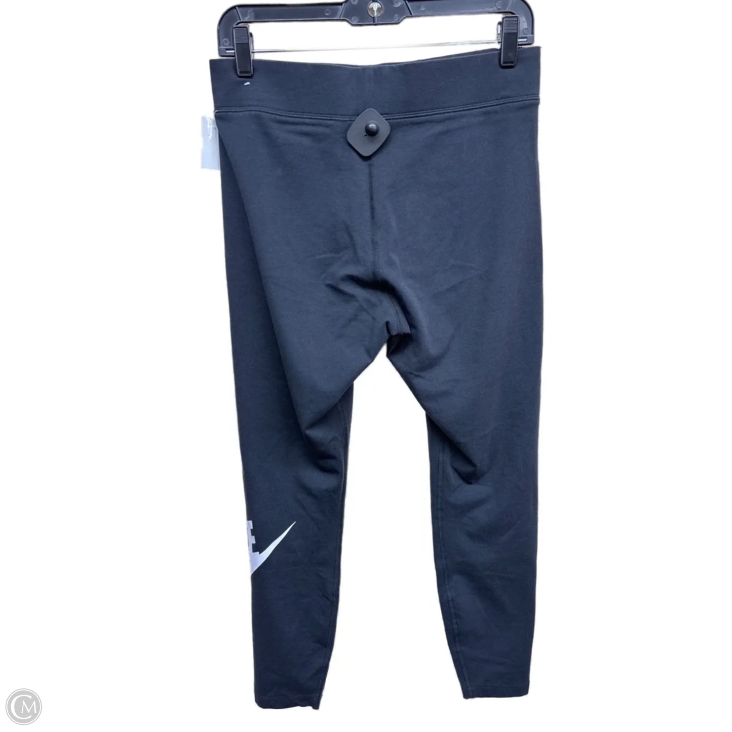 Athletic Leggings By Nike Apparel In Black & White, Size: L