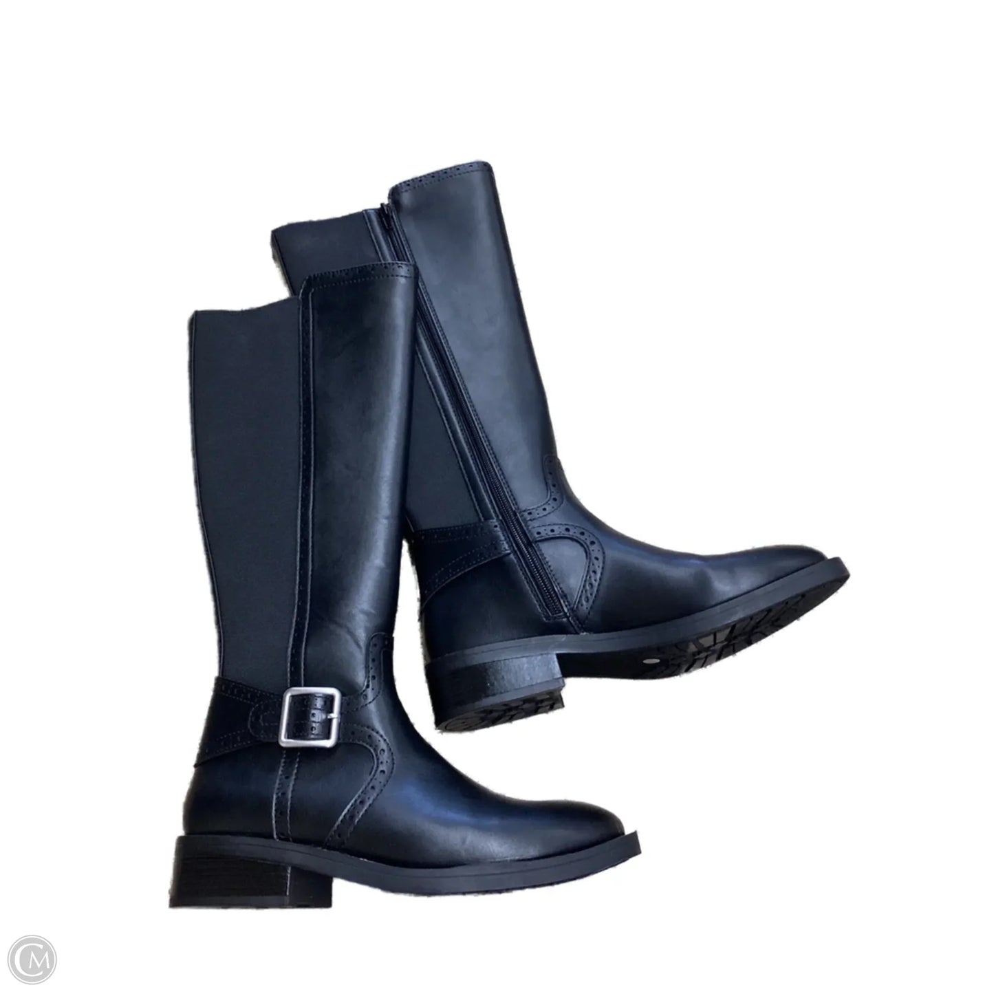 Boots Knee Flats By St Johns Bay In Black, Size: 7