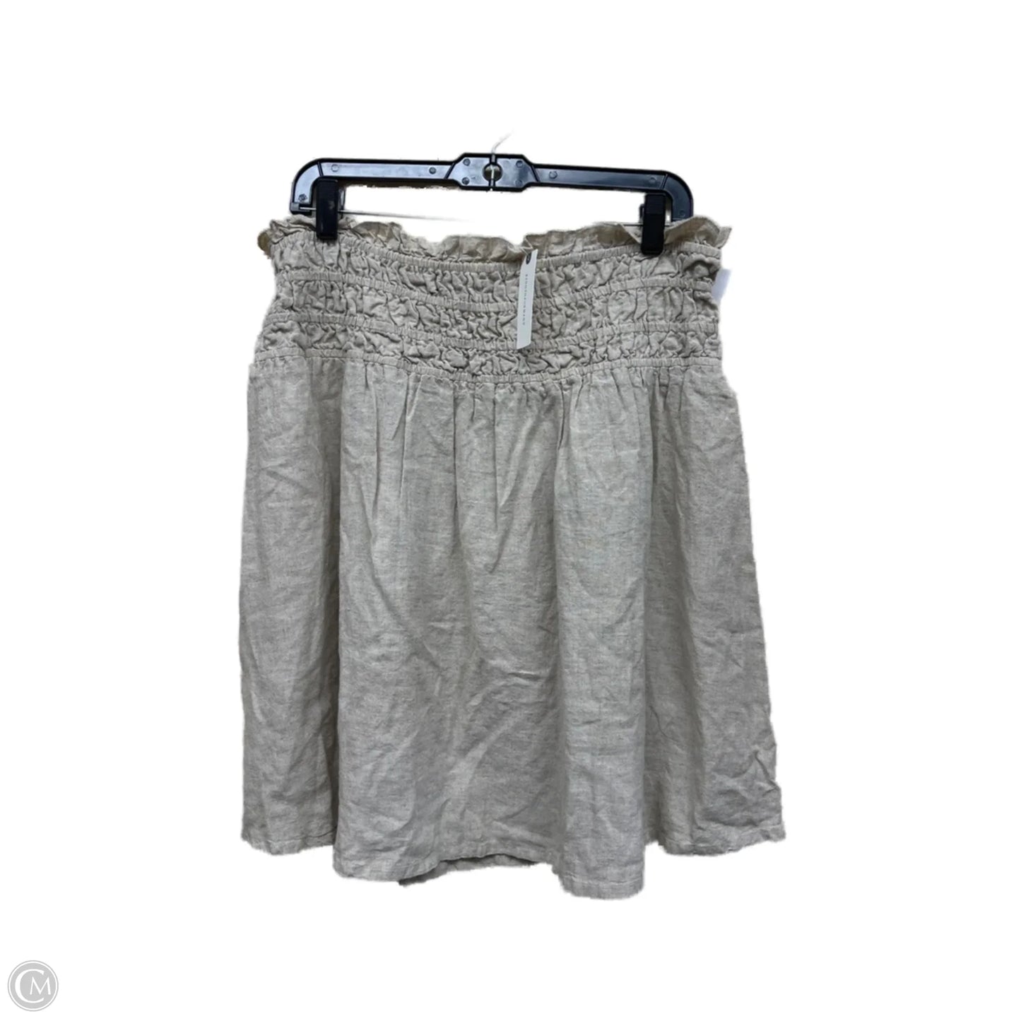 Skirt Mini & Short By Anthropologie In Taupe, Size: L