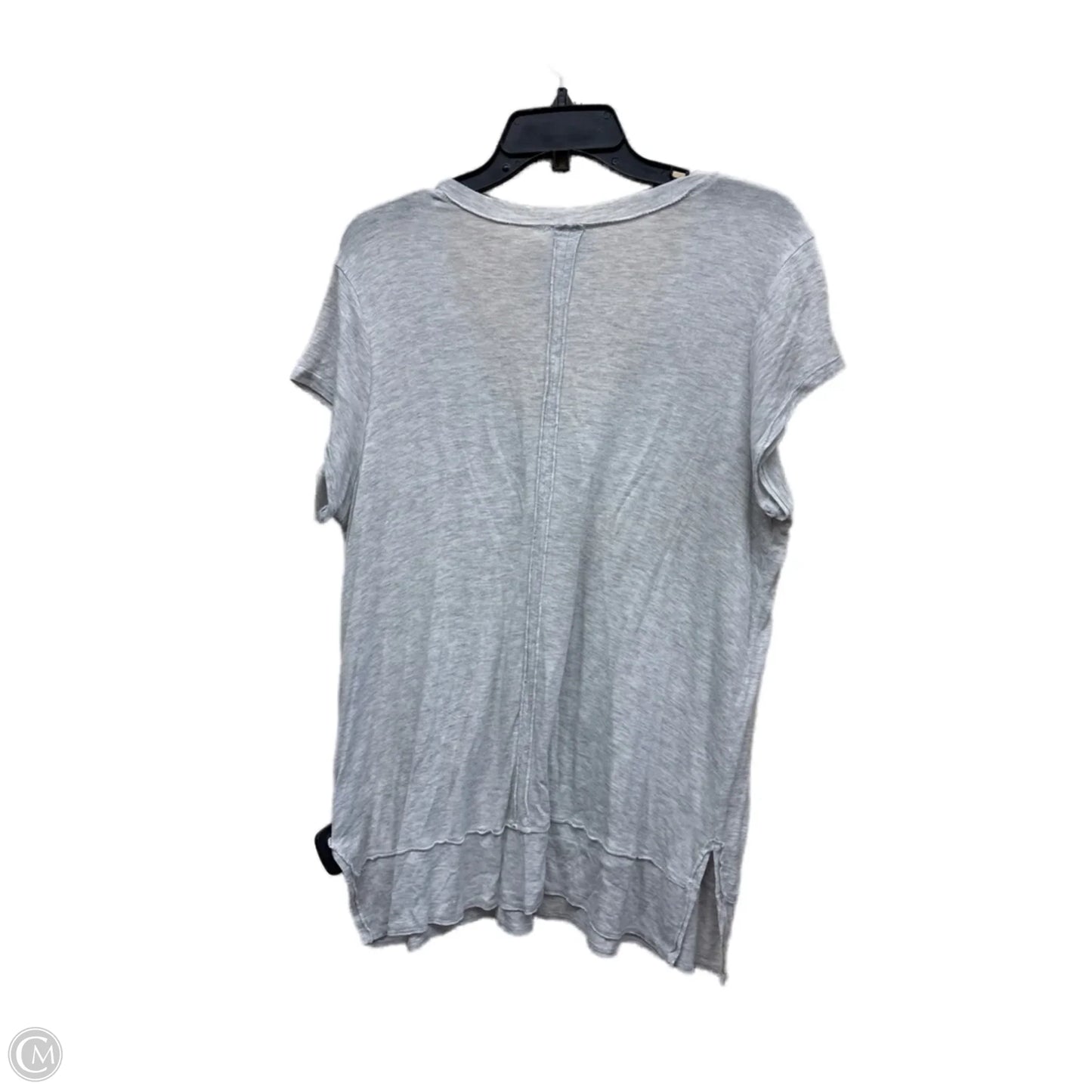 Top Short Sleeve By Bordeaux In Grey, Size: Xl