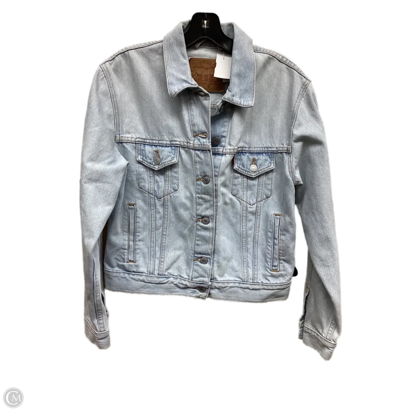 Jacket Denim By Levis In Blue Denim, Size: S