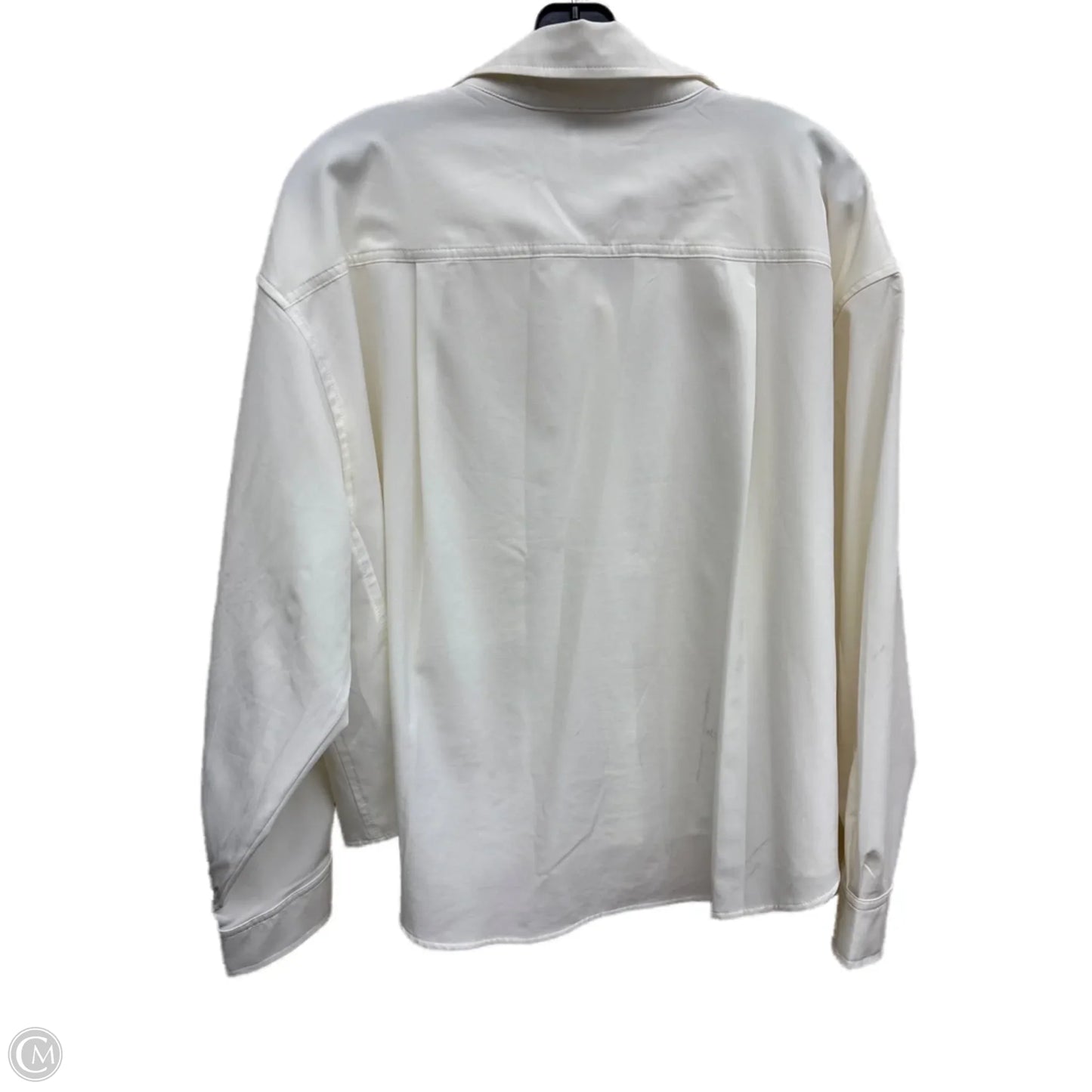 Top Long Sleeve By Chicos In White, Size: L