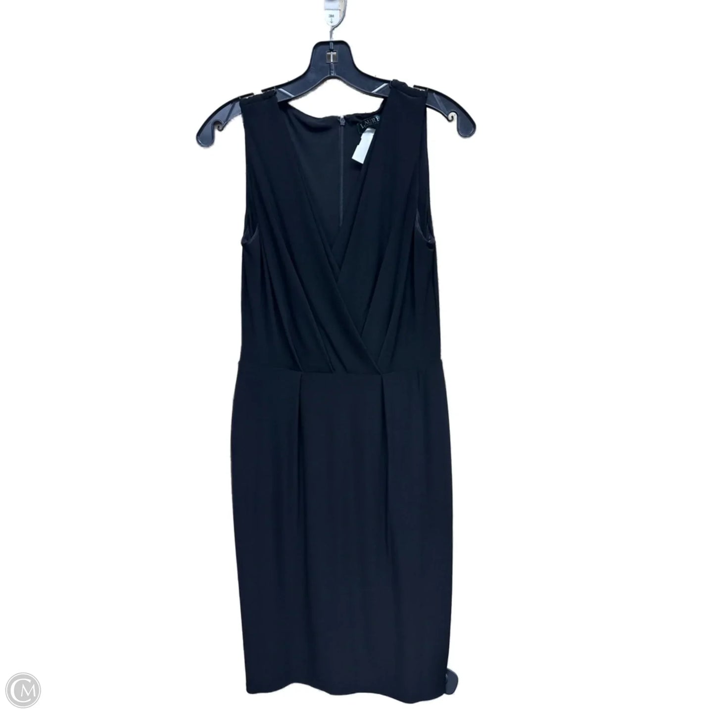Dress Casual Midi By Lauren By Ralph Lauren In Black, Size: 4
