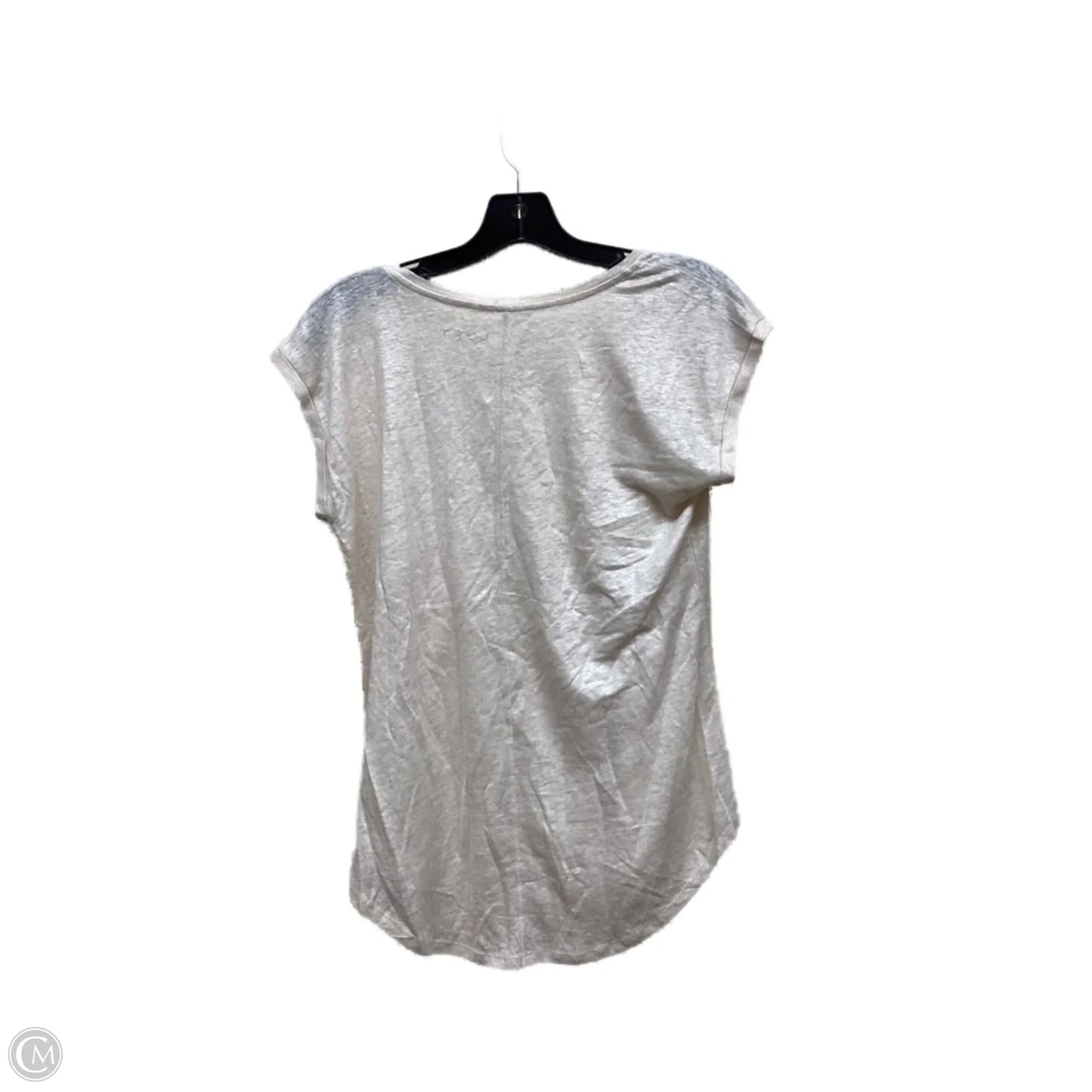 Top Short Sleeve By Loft In Beige, Size: S