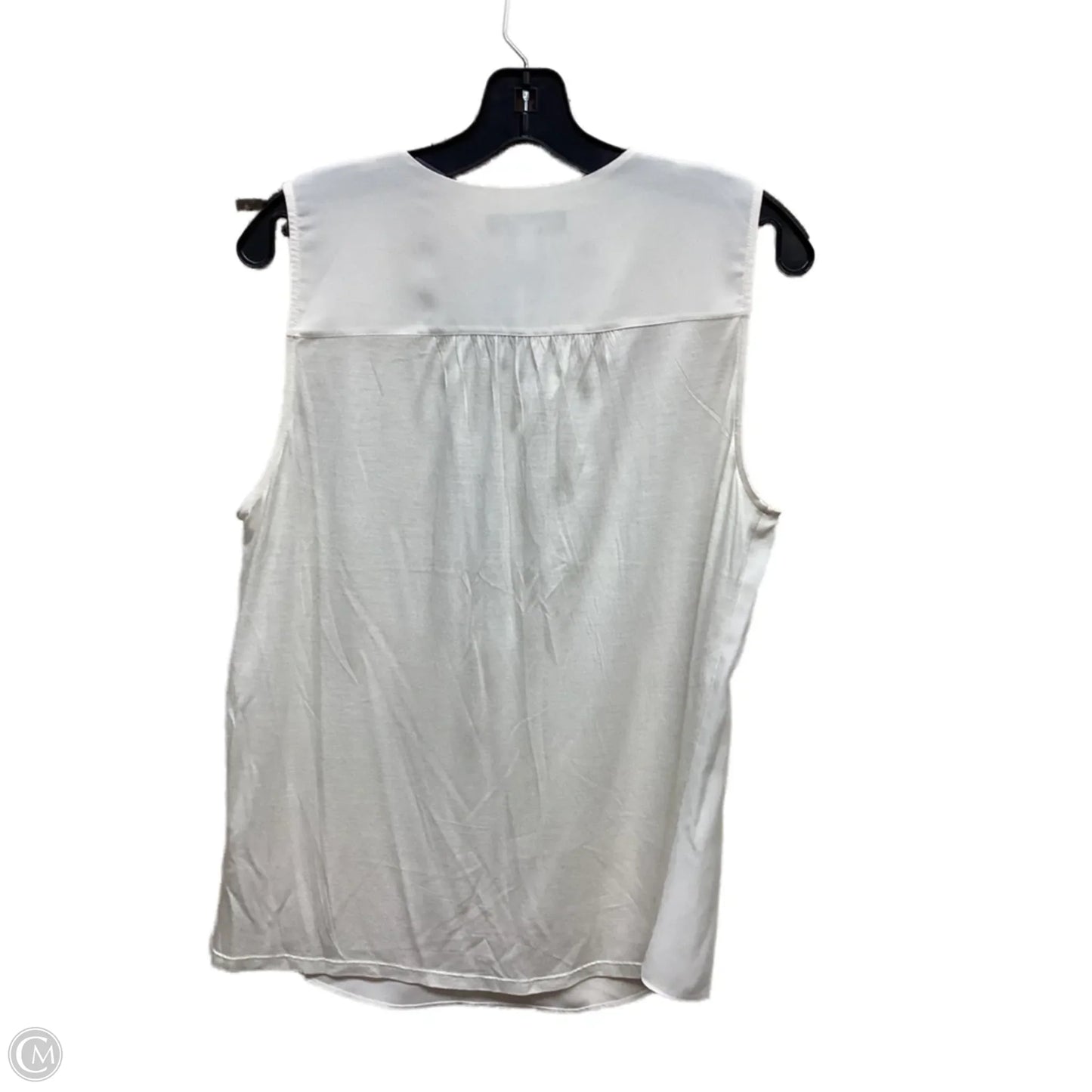 Top Sleeveless By Inc In White, Size: L