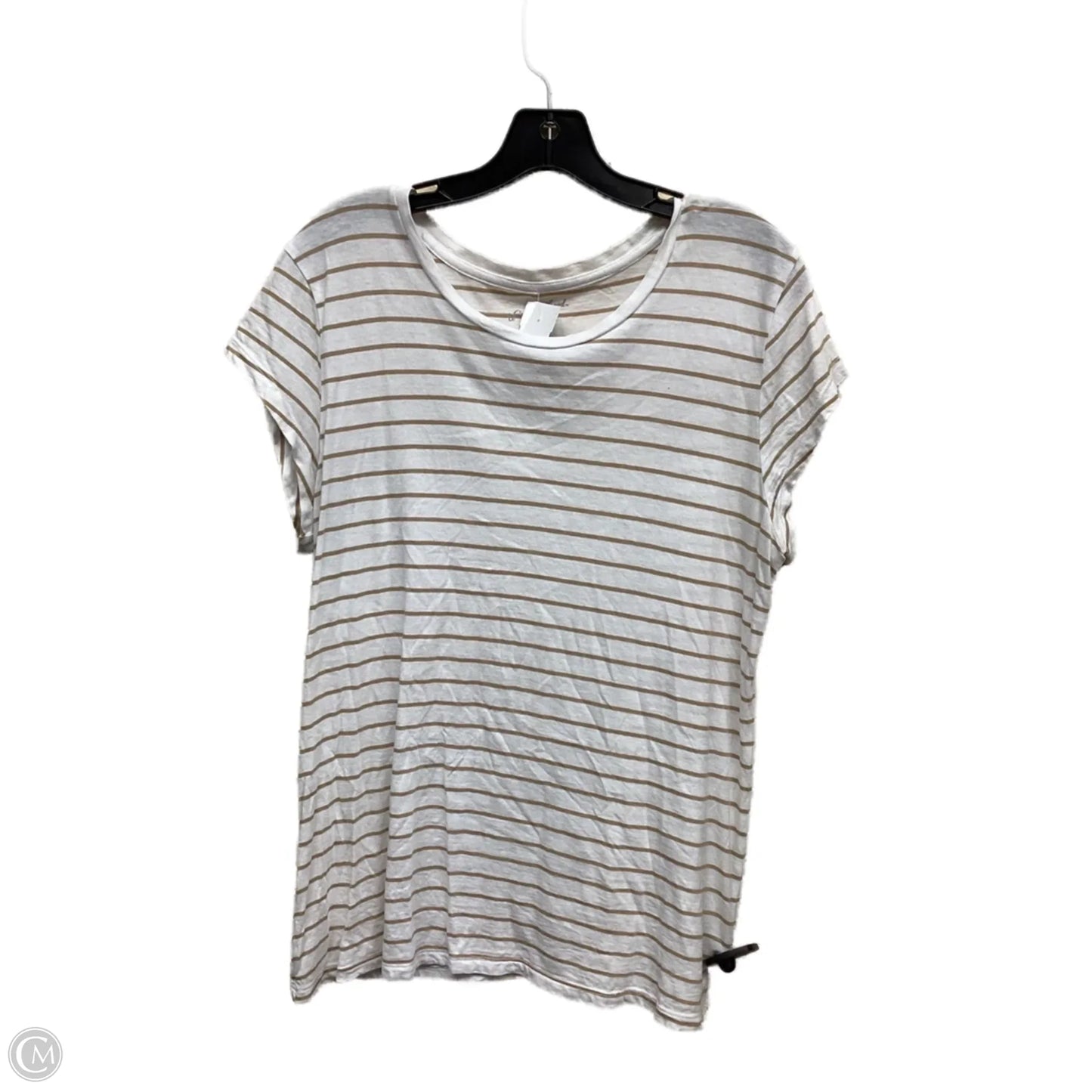 Top Short Sleeve By Universal Thread In Striped Pattern, Size: Xl