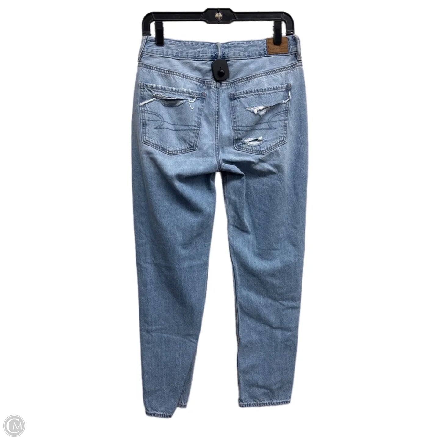 Jeans Straight By American Eagle In Blue Denim, Size: 2