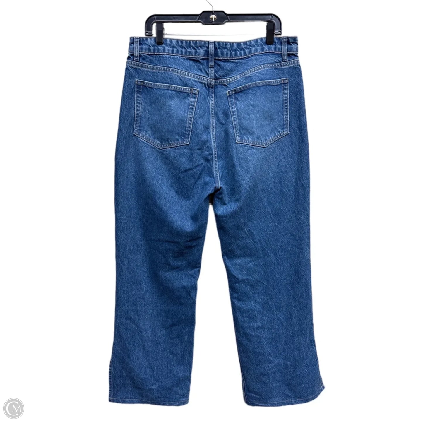 Jeans Wide Leg By Reformation In Blue Denim, Size: 12