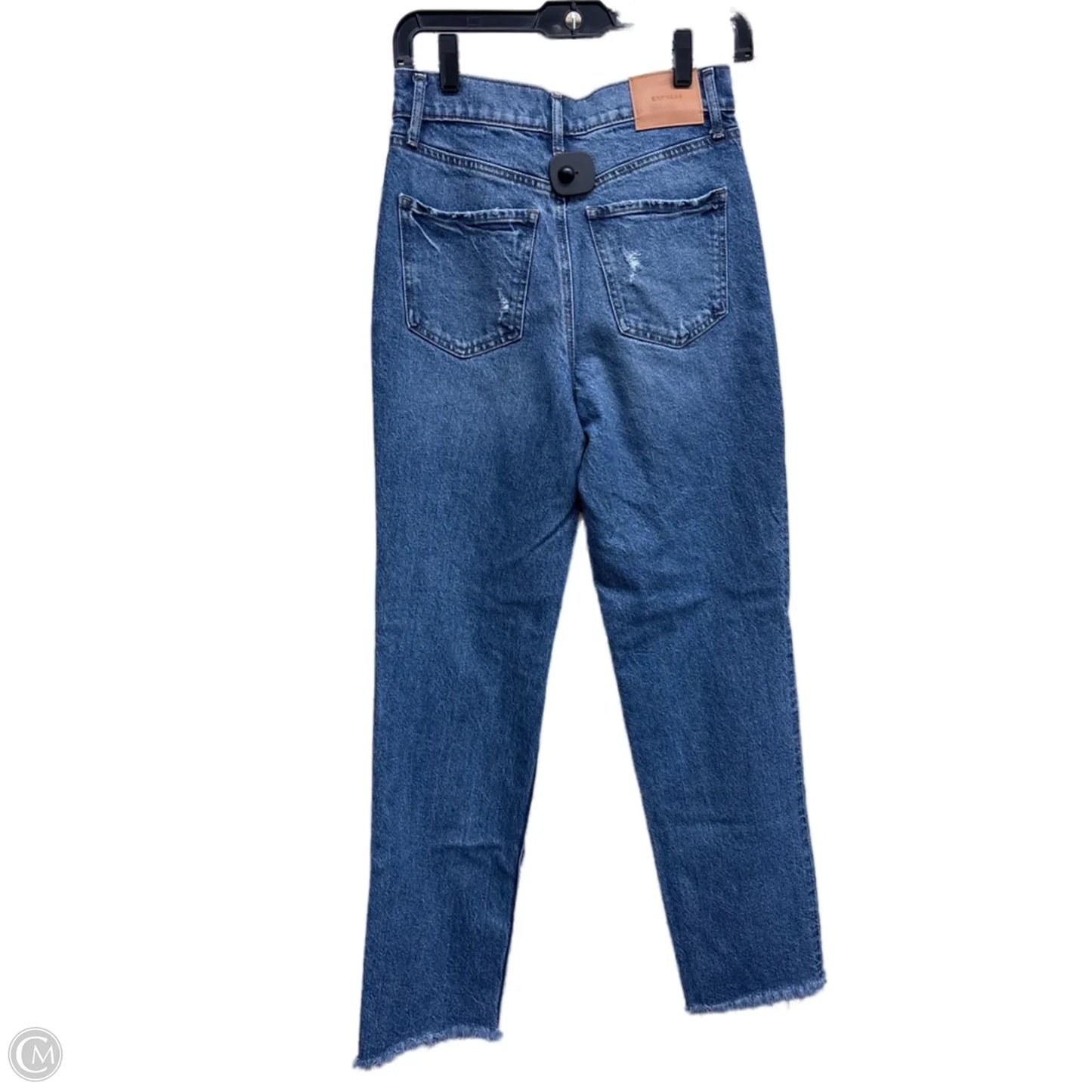 Jeans Straight By Express In Blue Denim, Size: 0