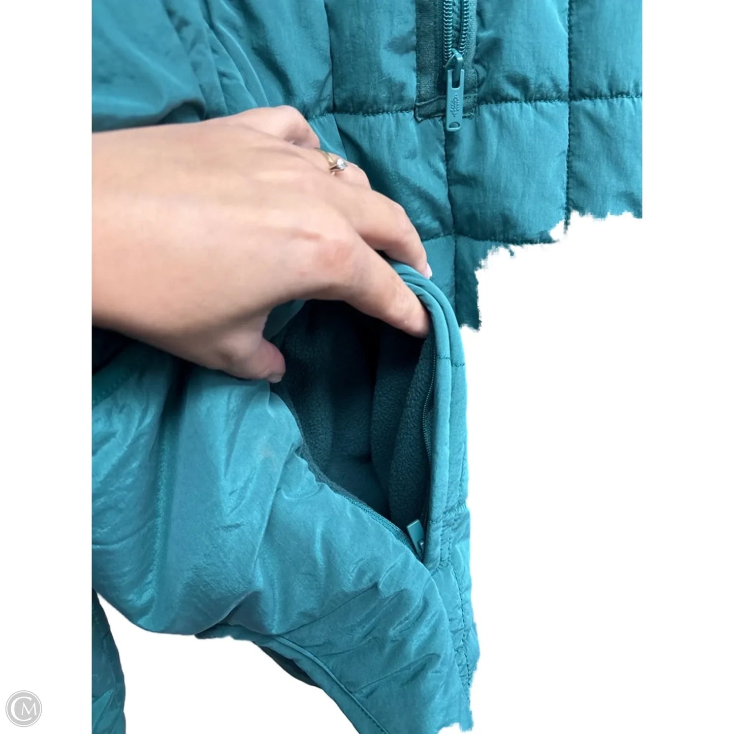 Jacket Puffer & Quilted By Free People In Green, Size: M