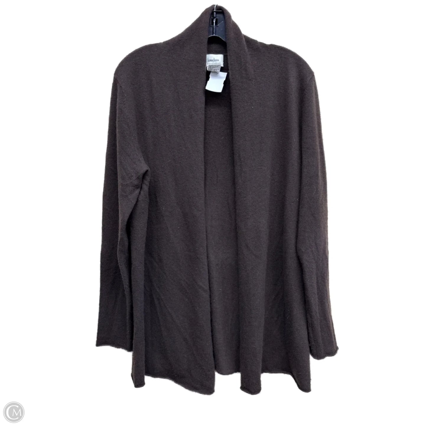 Cardigan Designer By Neiman Marcus In Brown, Size: Xl