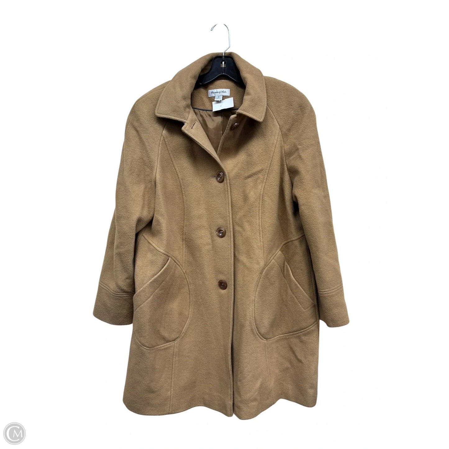 Coat Peacoat By Preston And New York In Brown, Size: 12