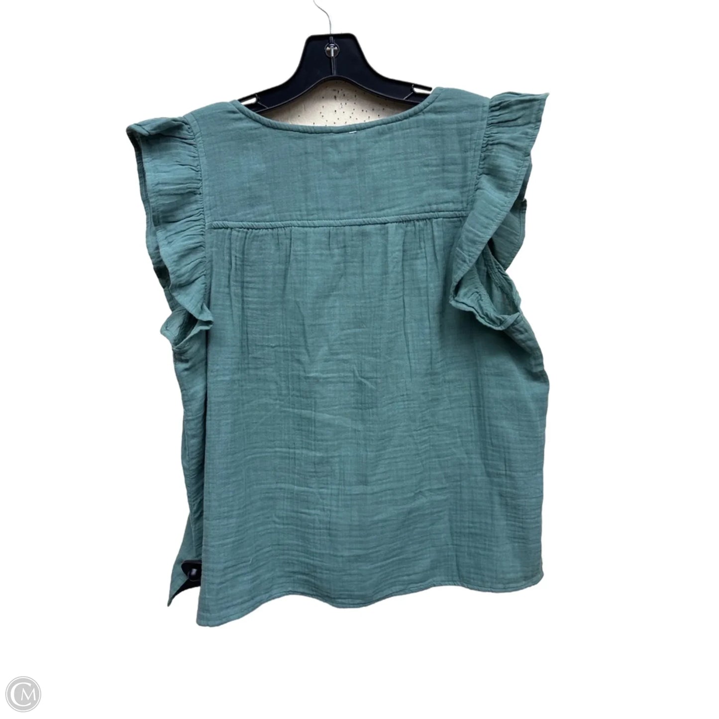 Top Sleeveless By Old Navy In Green, Size: M