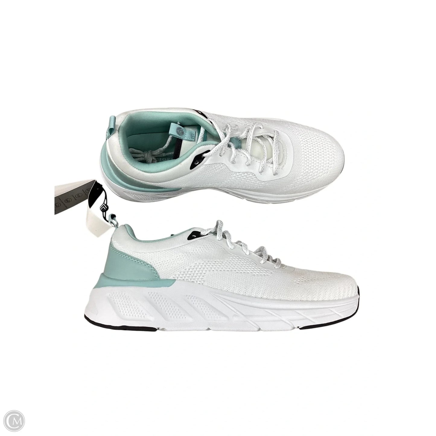 Shoes Athletic By Clothes Mentor In Blue & White, Size: 8.5