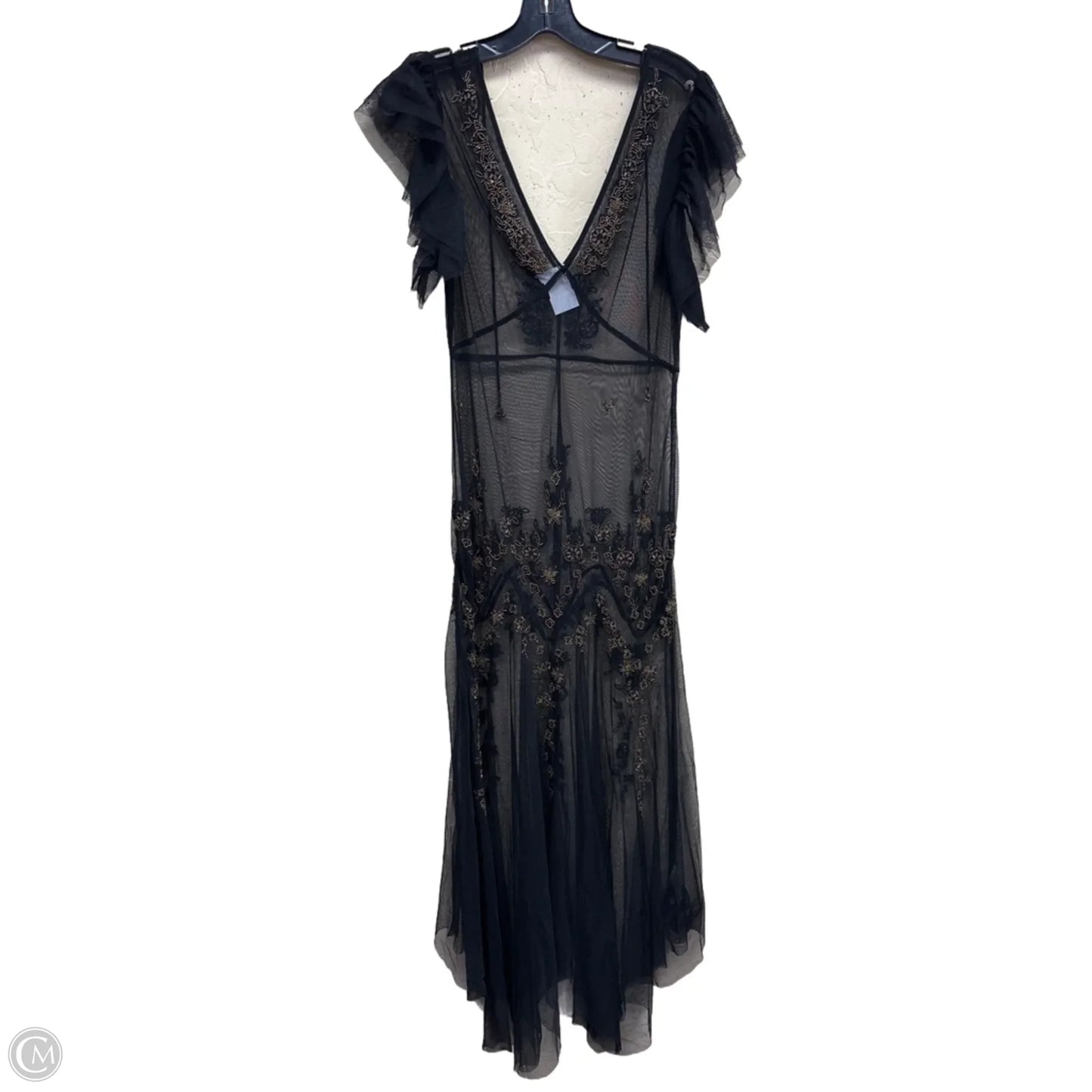 Dress Casual Maxi By Free People In Black & Brown, Size: S