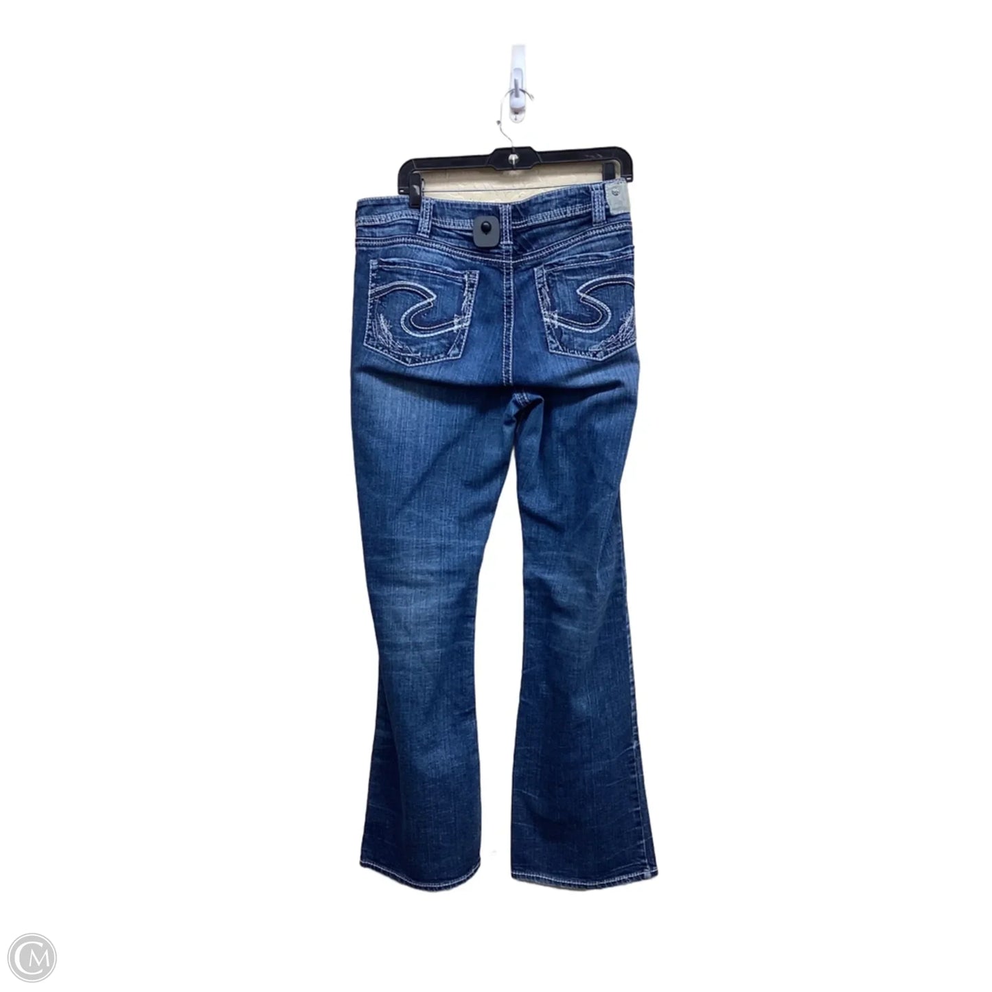 Jeans Boot Cut By Silver In Blue Denim, Size: 16