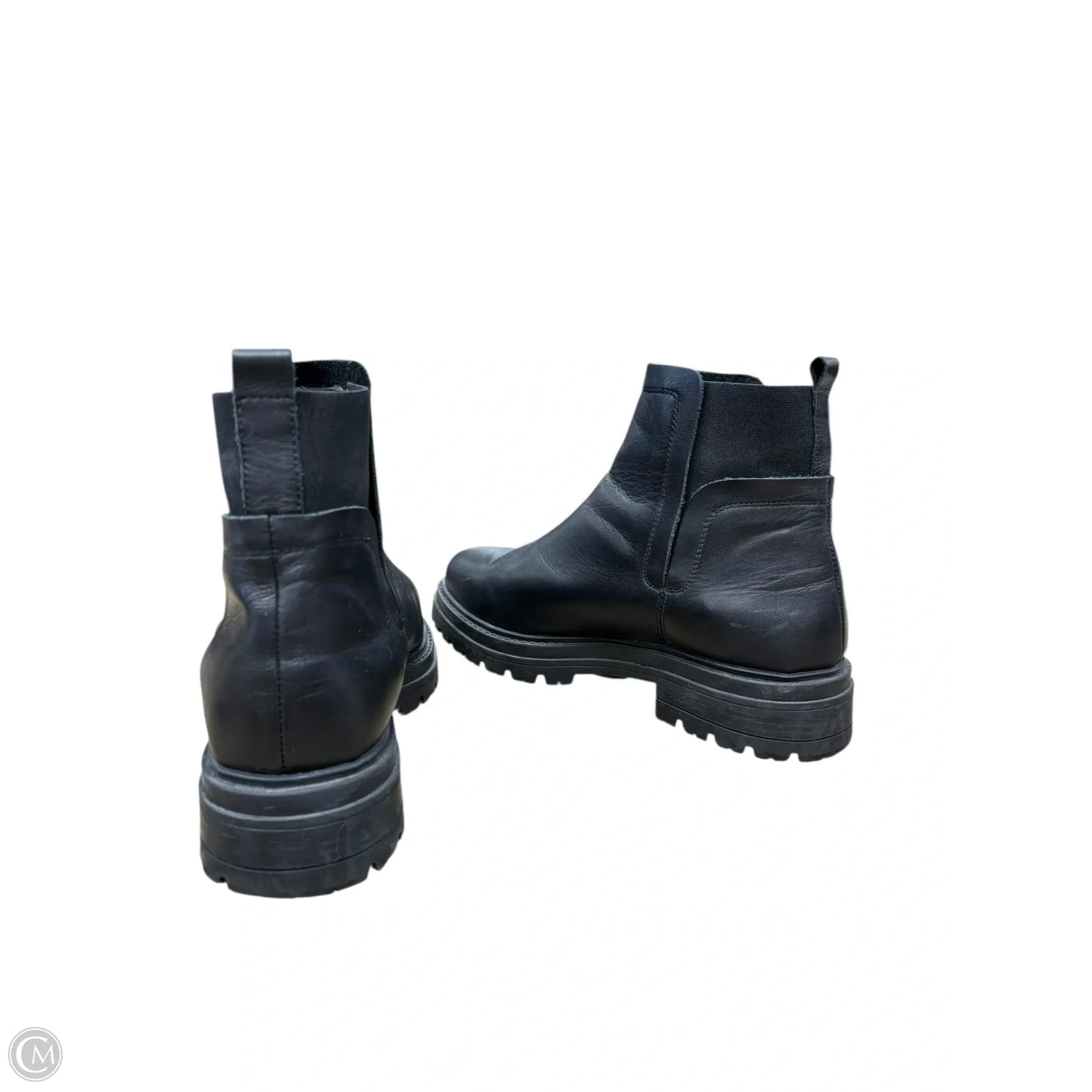 Boots Ankle Flats By Steve Madden In Black, Size: 10