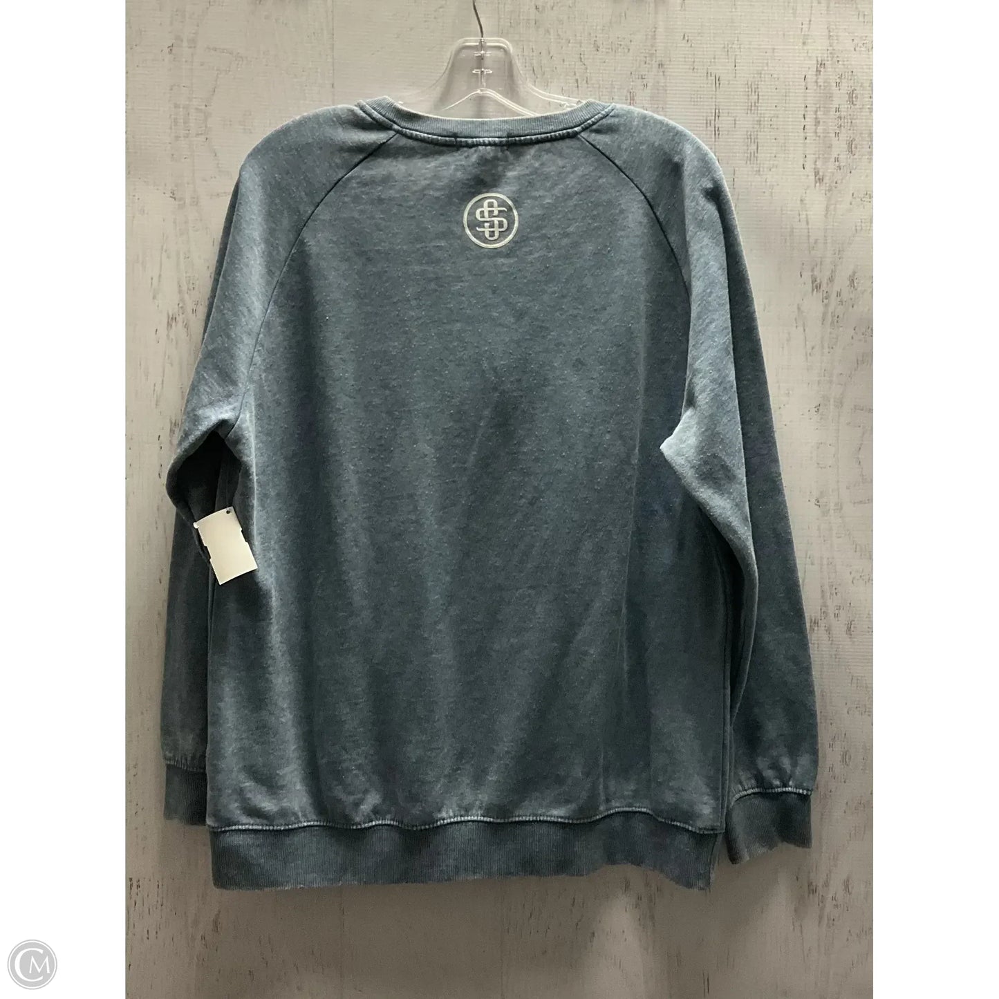 Sweatshirt Crewneck By Simply Southern In Blue, Size: M